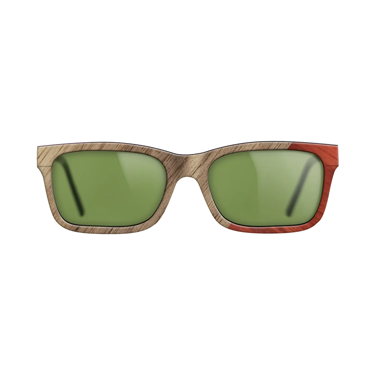 Fumed Oak,Walnut: Straight Grain,Poplar Dyed: Red: Angle Cut - The Sage - Rectangle - 2019 - SIRIS wood optic