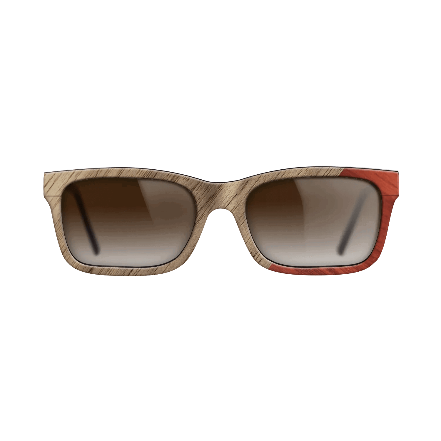 Fumed Oak,Walnut: Straight Grain,Poplar Dyed: Red: Angle Cut - The Sage - Rectangle - 2019 - SIRIS wood optic