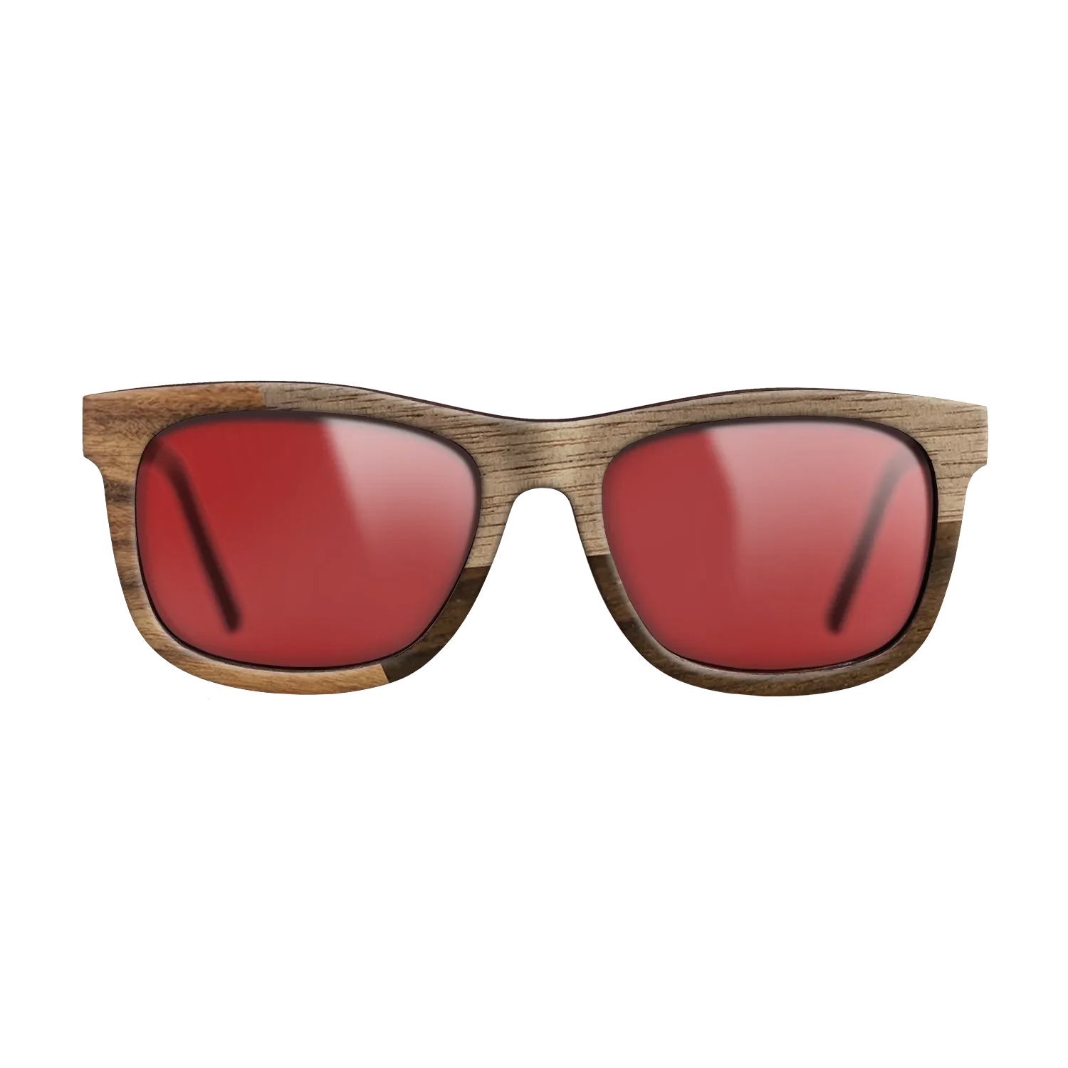 Fumed Oak,Walnut: Straight Grain,Santos Rosewood Dark,Ziricote Dark Quartered: Angle Cut - The Hero - Square - 1223 - SIRIS wood optic