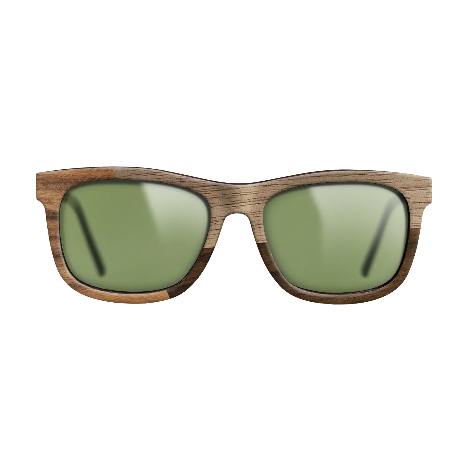 Fumed Oak,Walnut: Straight Grain,Santos Rosewood Dark,Ziricote Dark Quartered: Angle Cut - The Hero - Square - 1223 - SIRIS wood optic