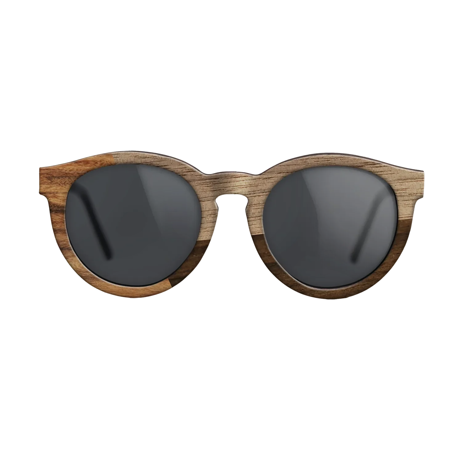 Fumed Oak,Walnut: Straight Grain,Santos Rosewood Dark,Ziricote Dark Quartered: Angle Cut - The Rebel - Round - 1223 - SIRIS wood optic