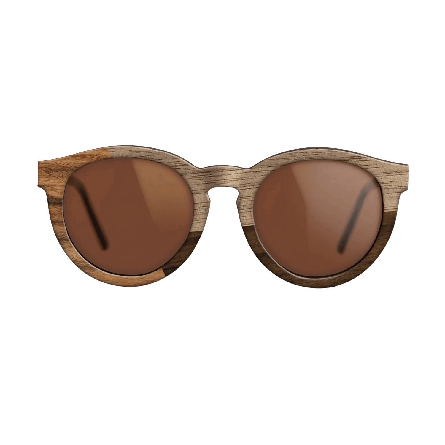 Fumed Oak,Walnut: Straight Grain,Santos Rosewood Dark,Ziricote Dark Quartered: Angle Cut - The Rebel - Round - 1223 - SIRIS wood optic
