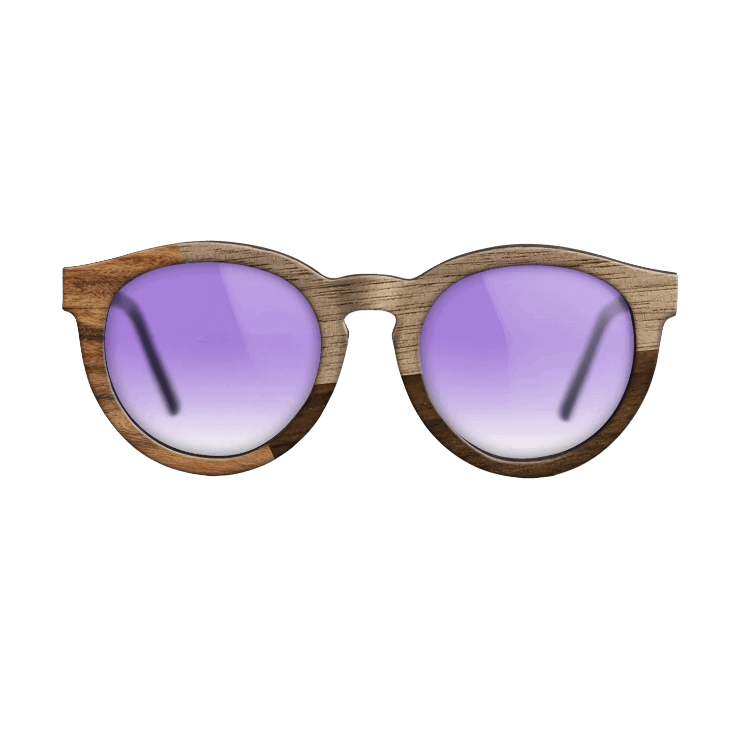 Fumed Oak,Walnut: Straight Grain,Santos Rosewood Dark,Ziricote Dark Quartered: Angle Cut - The Rebel - Round - 1223 - SIRIS wood optic