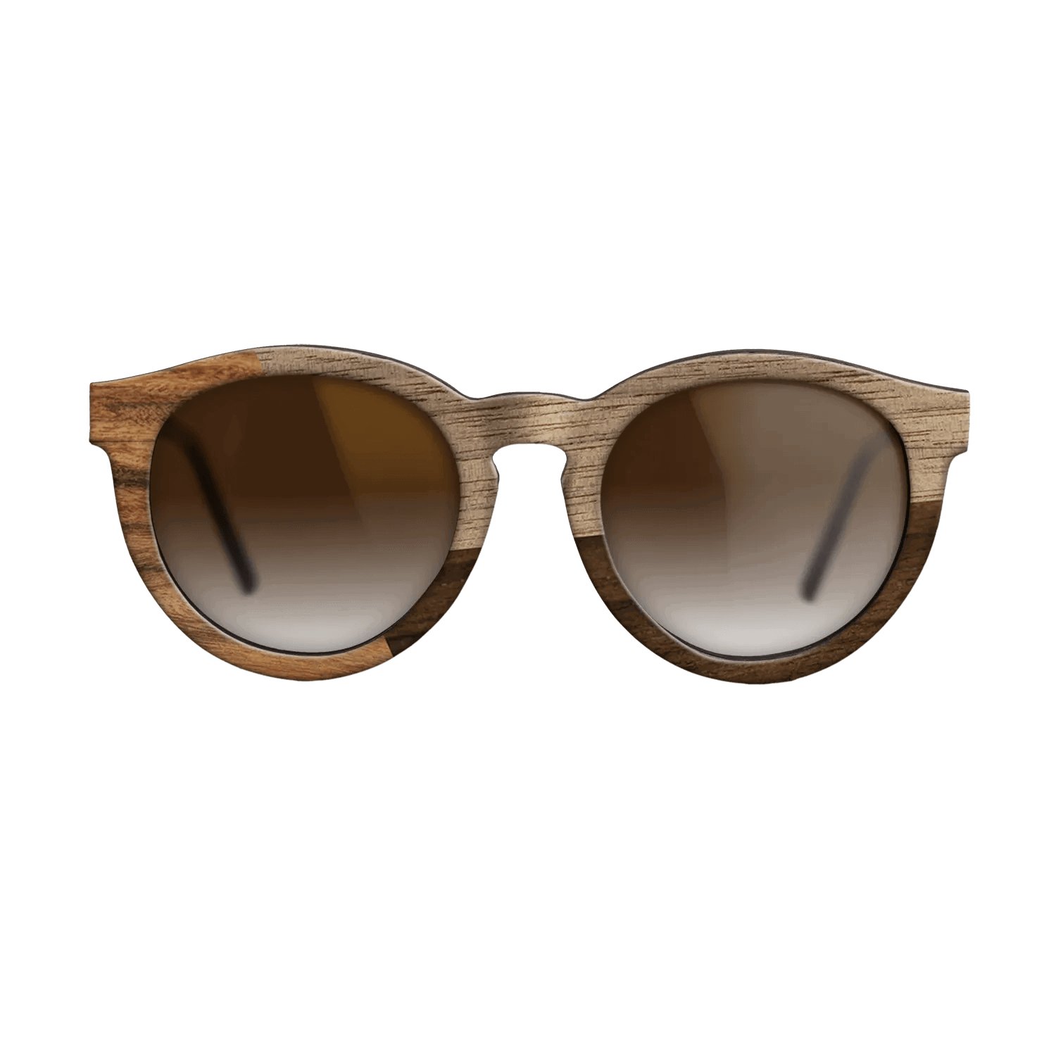 Fumed Oak,Walnut: Straight Grain,Santos Rosewood Dark,Ziricote Dark Quartered: Angle Cut - The Rebel - Round - 1223 - SIRIS wood optic