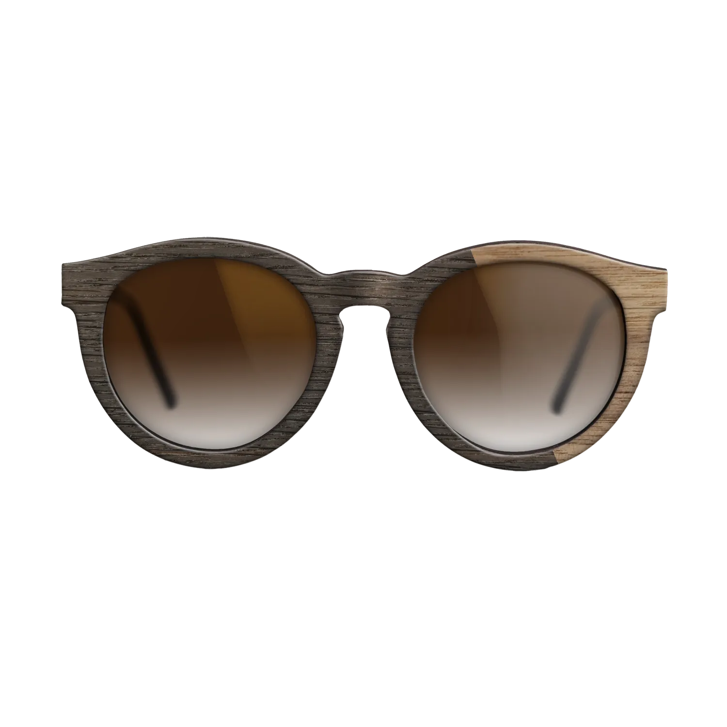 Fumed Oak,Walnut: Straight Grain: Splice - The Rebel - Round - 1329 - SIRIS wood optic