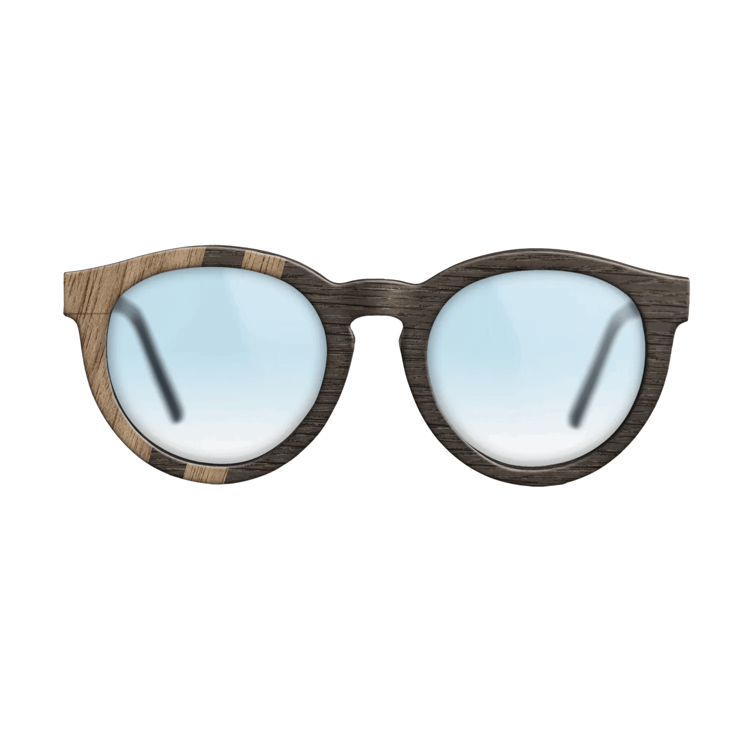 Fumed Oak,Walnut: Straight Grain: Splice - The Rebel - Round - 1895 - SIRIS wood optic