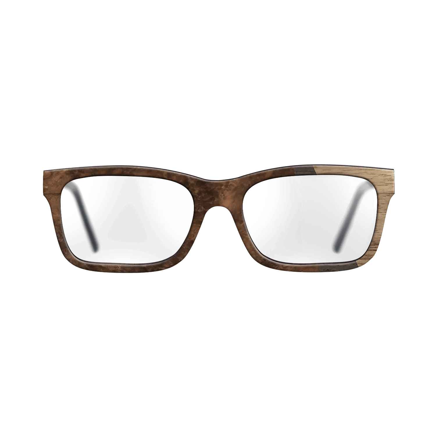 Fumed Oak,Walnut: Straight Grain,Walnut Burl: Angle Cut - The Sage - Rectangle - 1804 - SIRIS wood optic