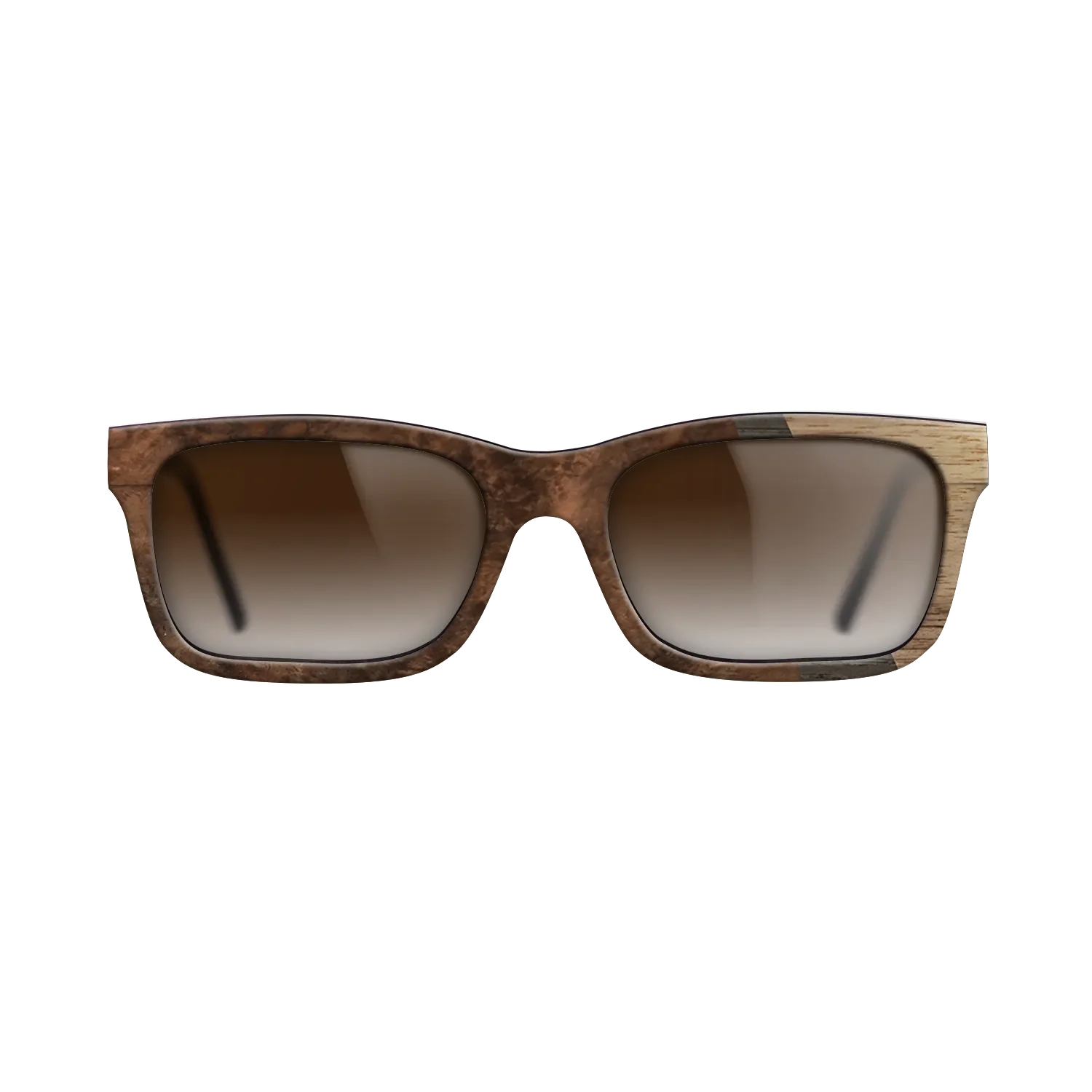 Fumed Oak,Walnut: Straight Grain,Walnut Burl: Angle Cut - The Sage - Rectangle - 1804 - SIRIS wood optic