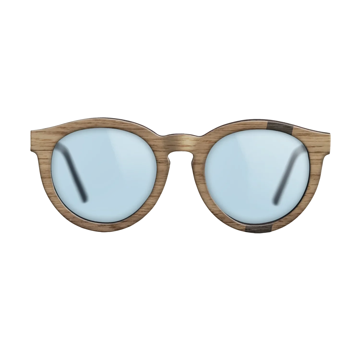 Fumed Oak,Walnut: Straight Grain: Wedge - The Rebel - Round - SIRIS wood optic