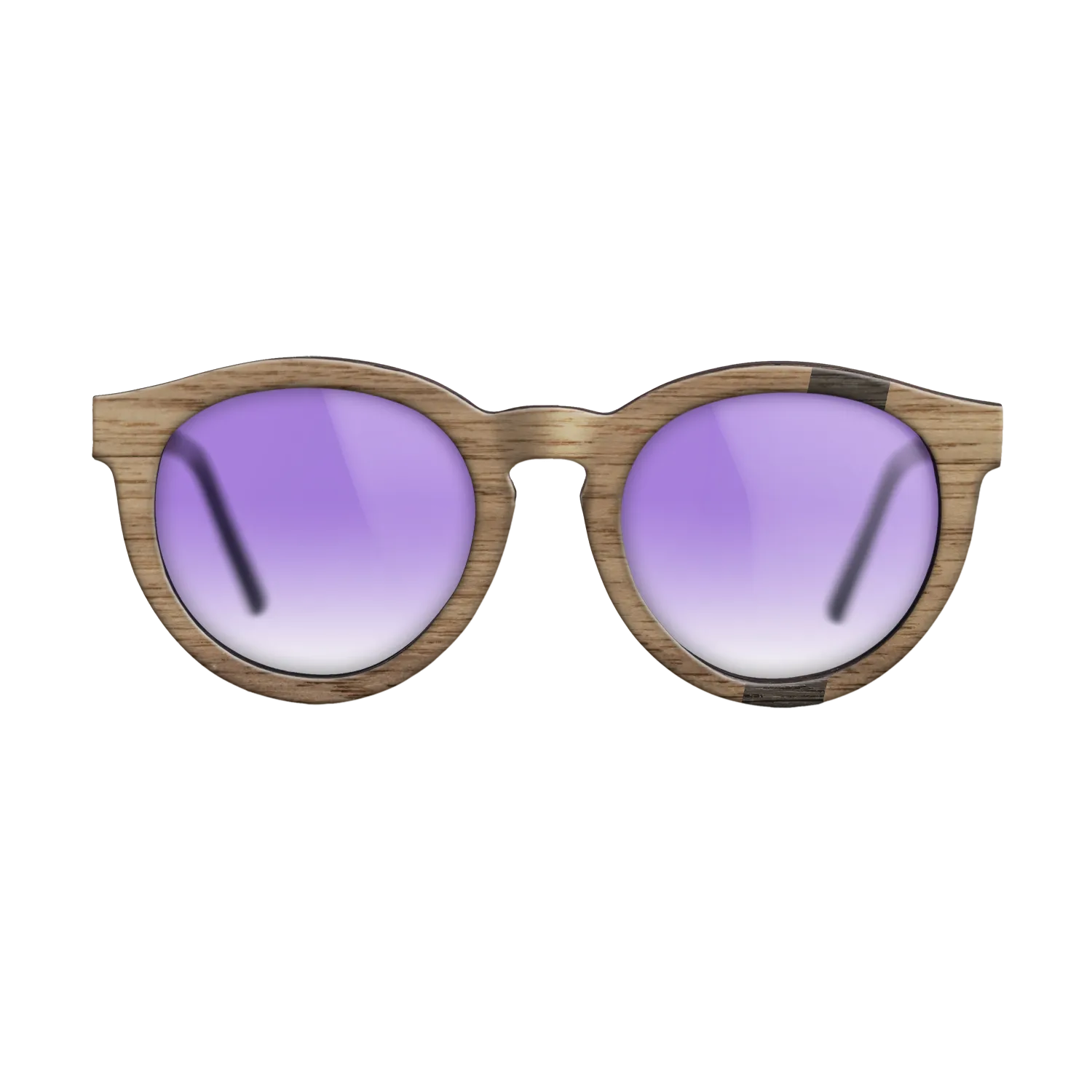 Fumed Oak,Walnut: Straight Grain: Wedge - The Rebel - Round - SIRIS wood optic