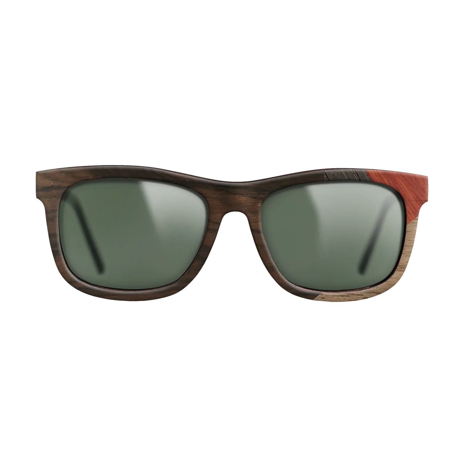 Fumed Oak,Walnut: Straight Grain,Ziricote Dark Quartered,Poplar Dyed: Red: Mosaic - The Hero - Square - 729 - SIRIS wood optic