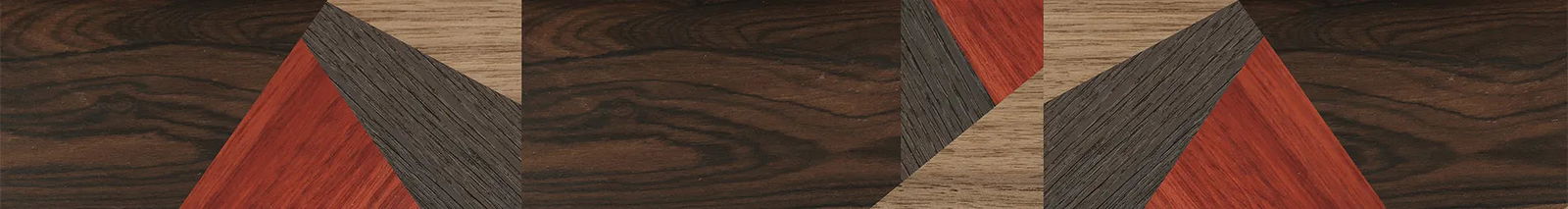Fumed Oak,Walnut: Straight Grain,Ziricote Dark Quartered,Poplar Dyed: Red: Mosaic - The Maiden - Cat - 729 - SIRIS wood optic