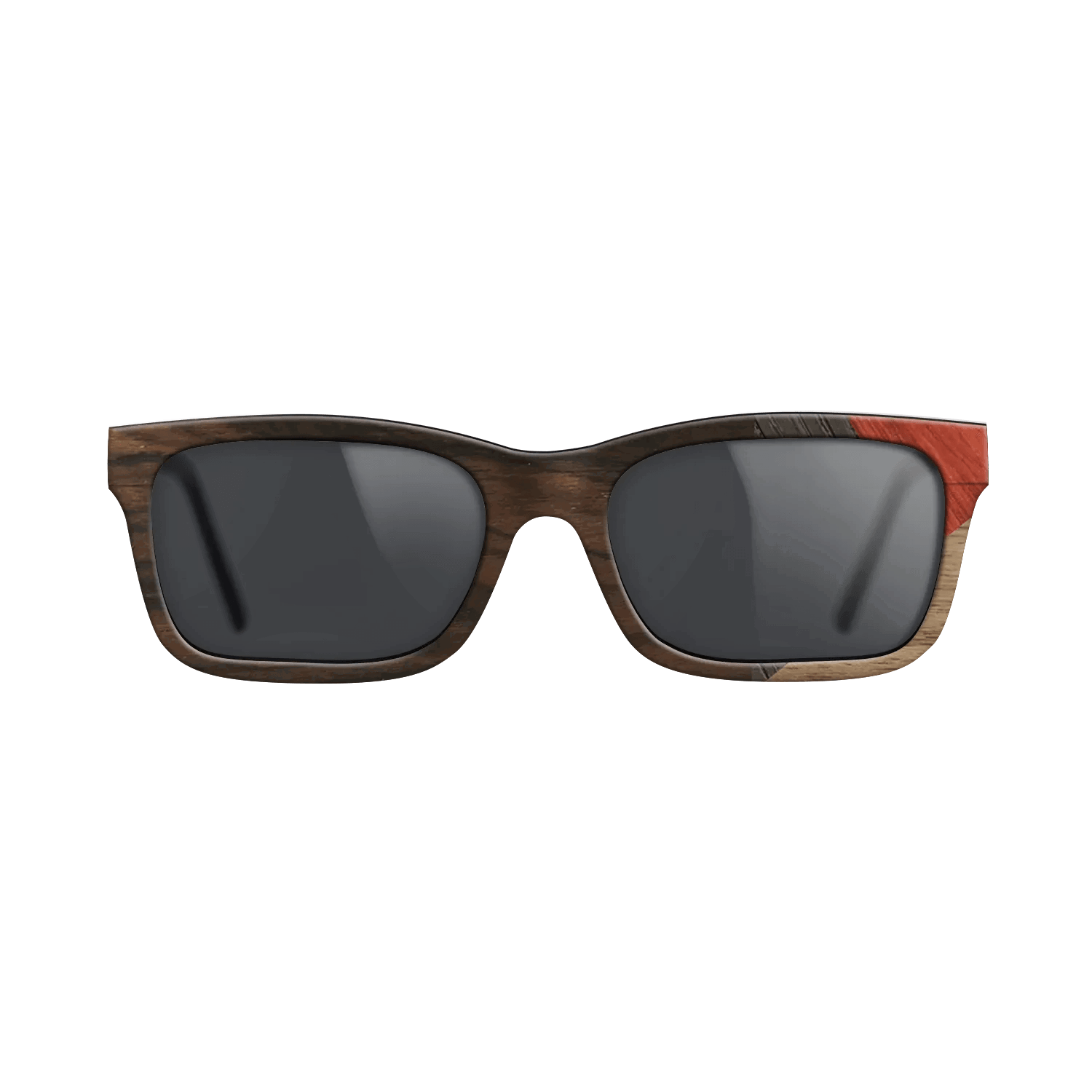 Fumed Oak,Walnut: Straight Grain,Ziricote Dark Quartered,Poplar Dyed: Red: Mosaic - The Sage - Rectangle - 729 - SIRIS wood optic