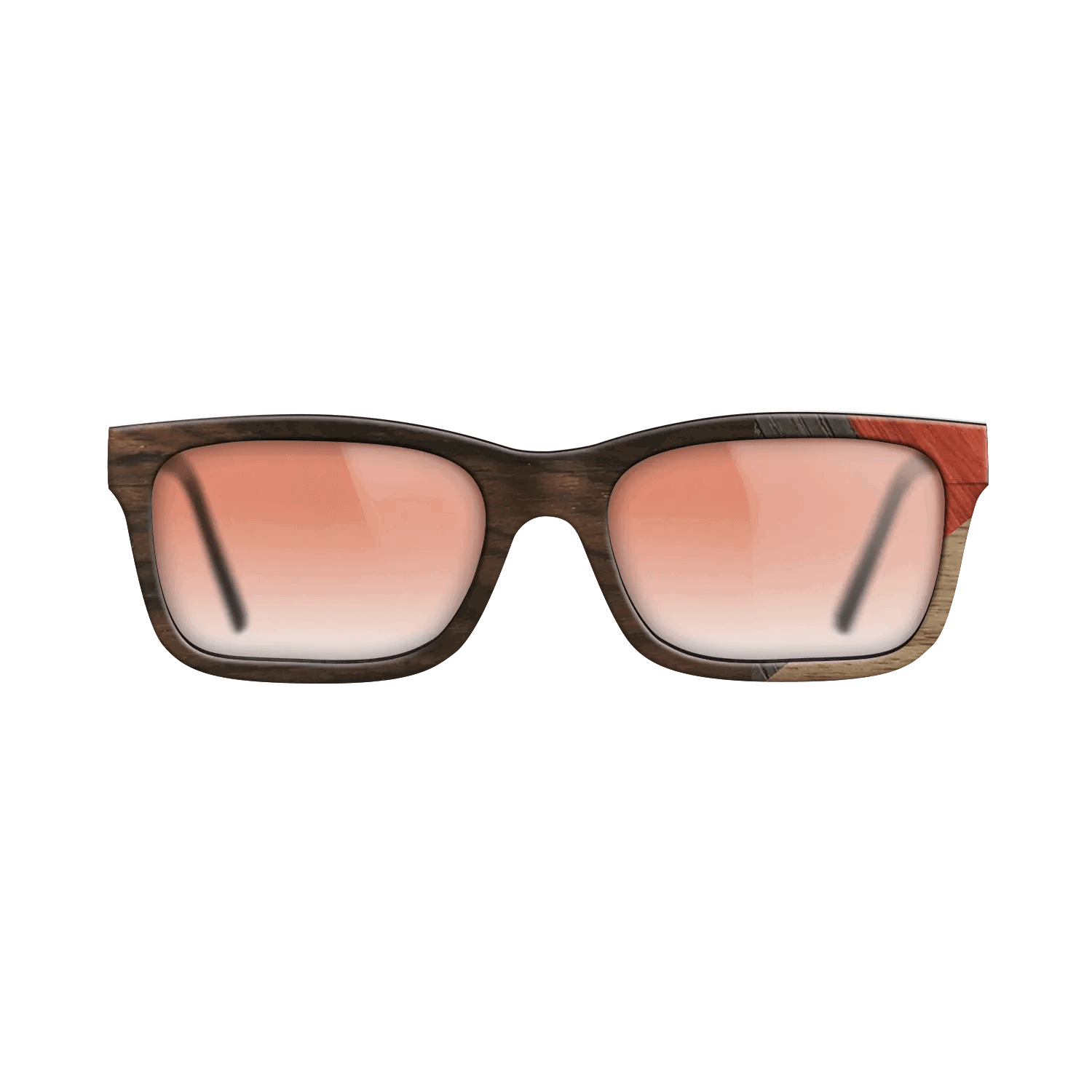 Fumed Oak,Walnut: Straight Grain,Ziricote Dark Quartered,Poplar Dyed: Red: Mosaic - The Sage - Rectangle - 729 - SIRIS wood optic