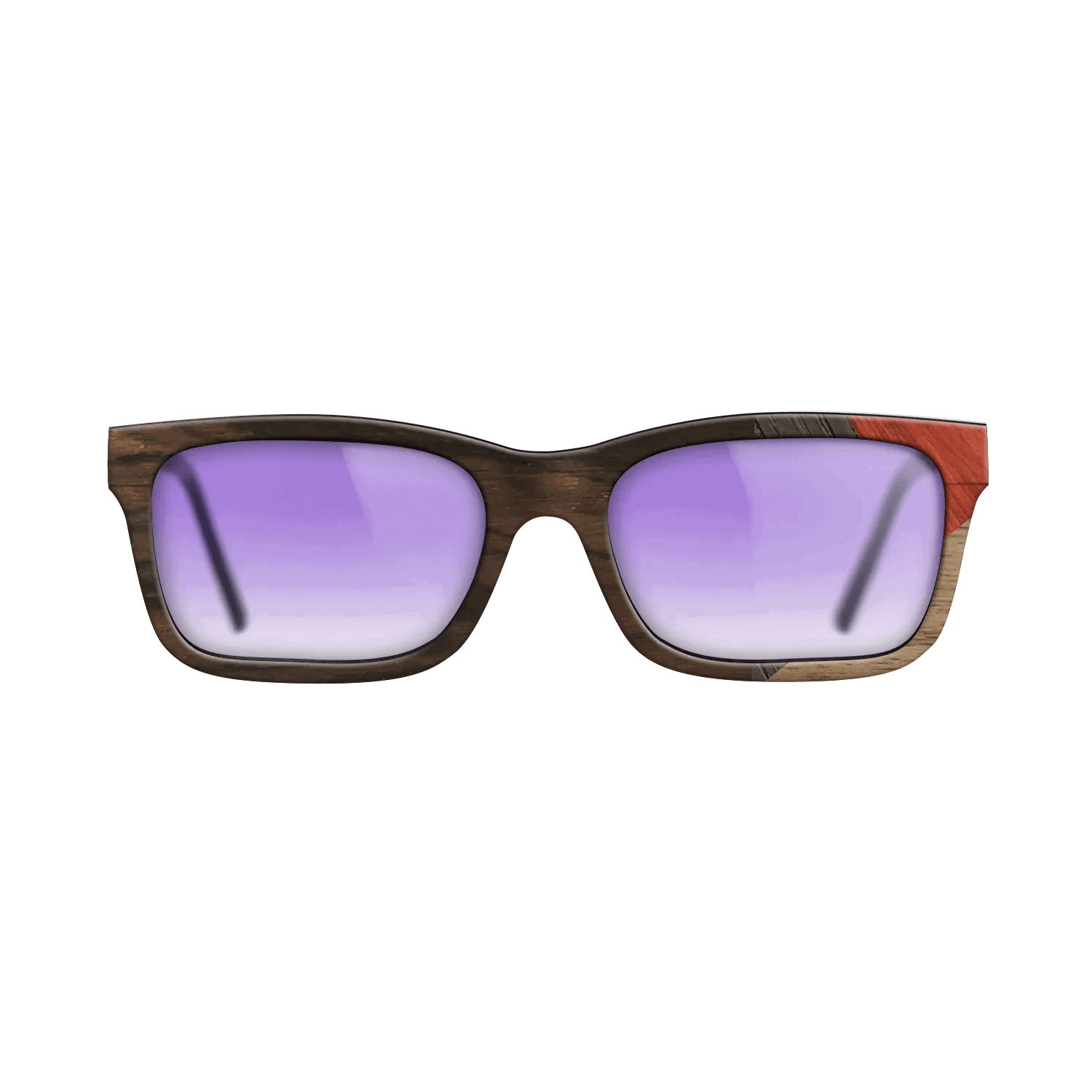 Fumed Oak,Walnut: Straight Grain,Ziricote Dark Quartered,Poplar Dyed: Red: Mosaic - The Sage - Rectangle - 729 - SIRIS wood optic