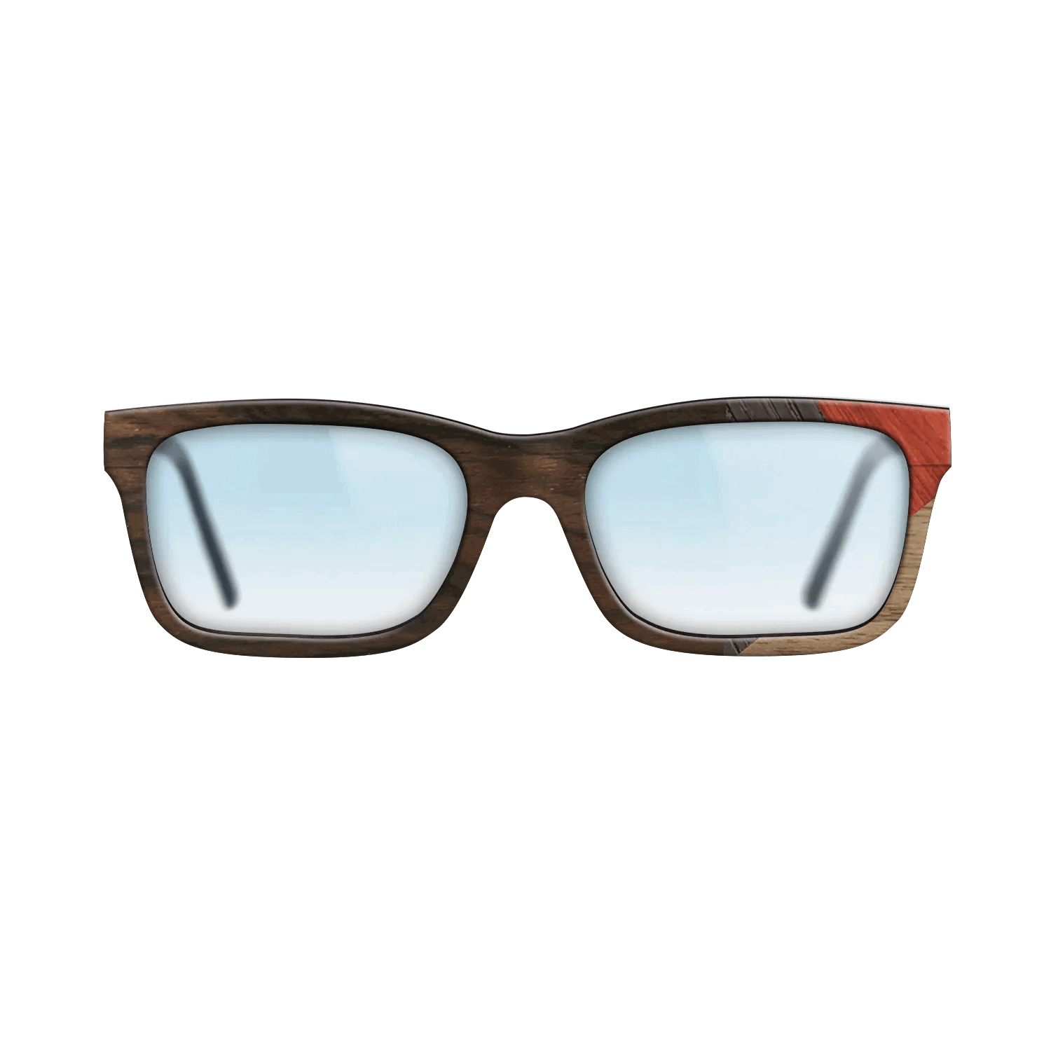 Fumed Oak,Walnut: Straight Grain,Ziricote Dark Quartered,Poplar Dyed: Red: Mosaic - The Sage - Rectangle - 729 - SIRIS wood optic