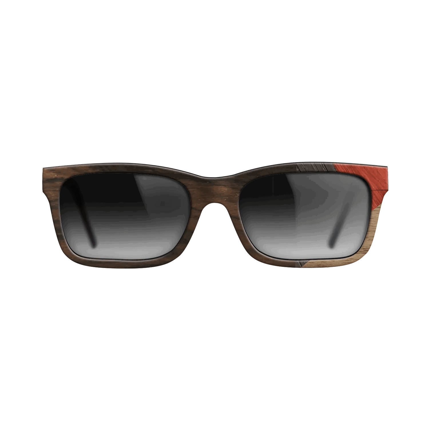 Fumed Oak,Walnut: Straight Grain,Ziricote Dark Quartered,Poplar Dyed: Red: Mosaic - The Sage - Rectangle - 729 - SIRIS wood optic