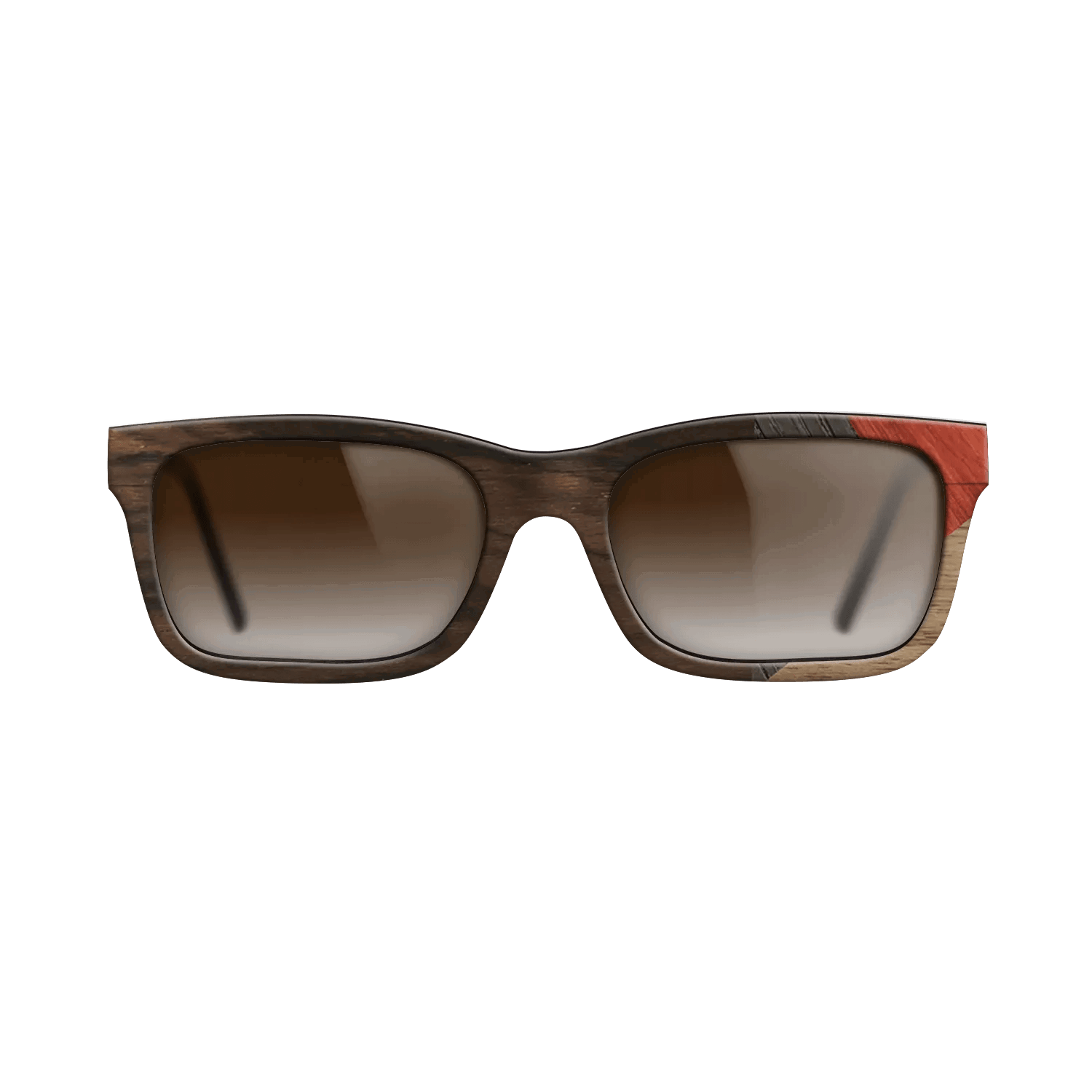 Fumed Oak,Walnut: Straight Grain,Ziricote Dark Quartered,Poplar Dyed: Red: Mosaic - The Sage - Rectangle - 729 - SIRIS wood optic