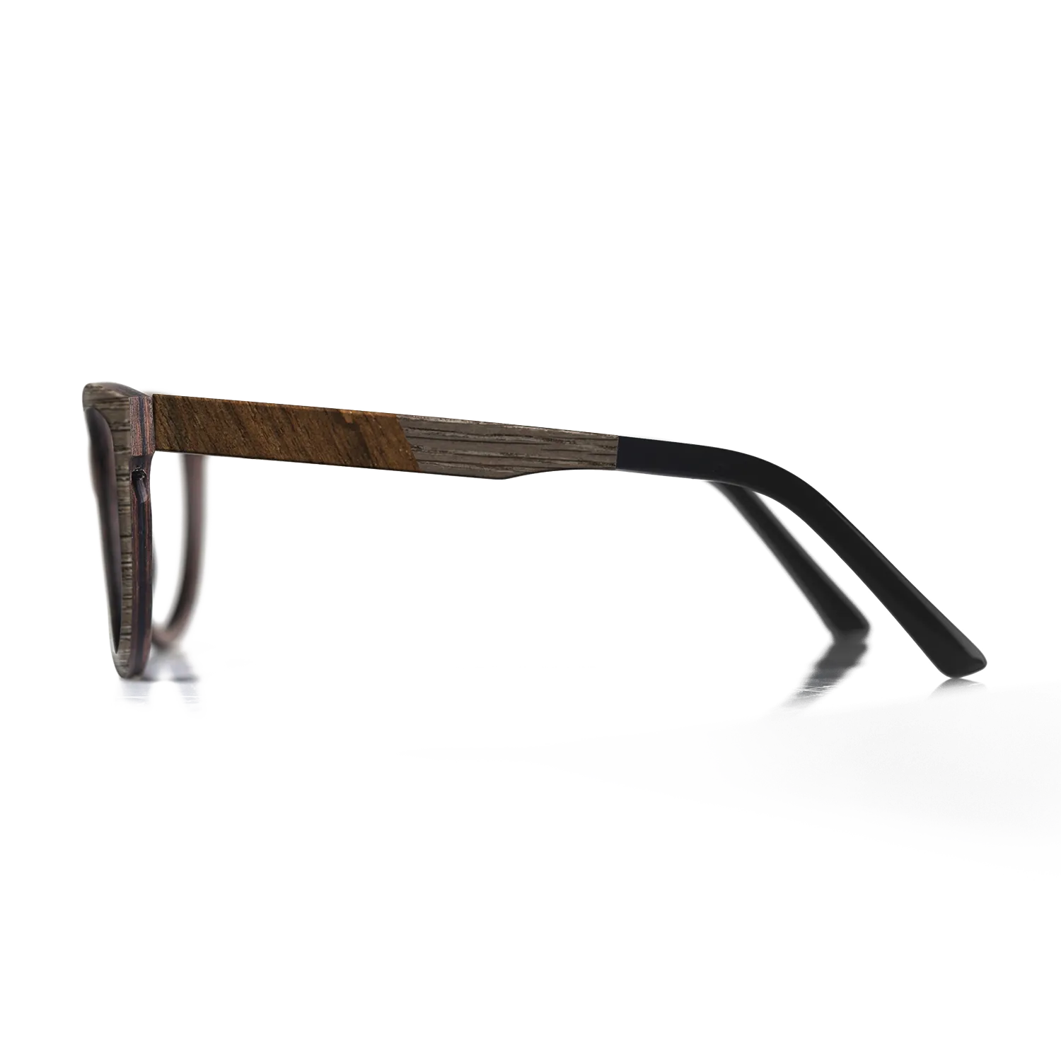 Fumed Oak,Ziricote Dark Quartered: Angle Cut - The Hero - Square - 1538 - SIRIS wood optic