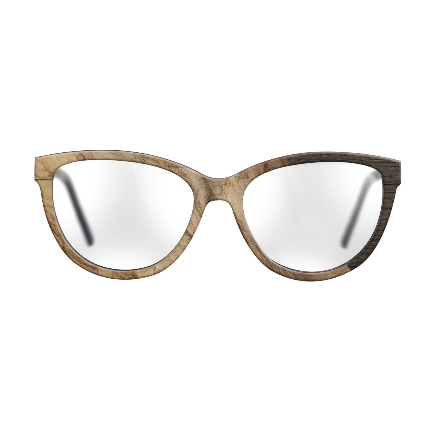 Fumed Oak,Ziricote Dark Quartered: Cubic Cuts - The Maiden - Cat - SIRIS wood optic