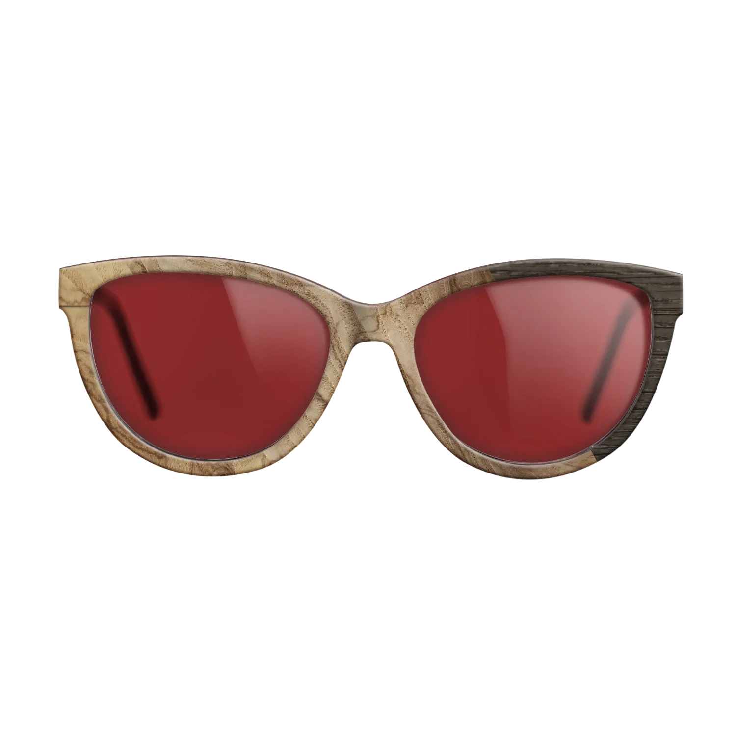 Fumed Oak,Ziricote Dark Quartered: Cubic Cuts - The Maiden - Cat - SIRIS wood optic