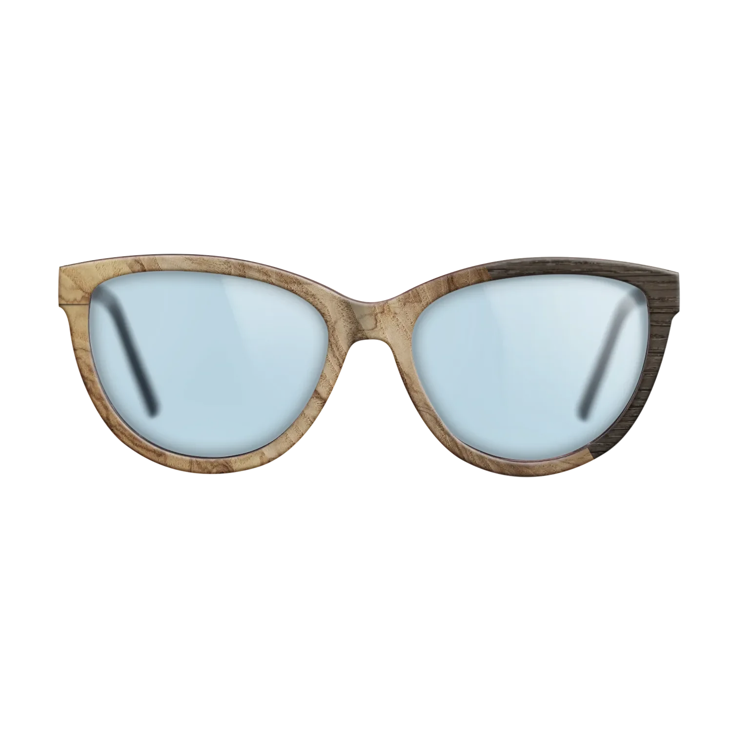 Fumed Oak,Ziricote Dark Quartered: Cubic Cuts - The Maiden - Cat - SIRIS wood optic
