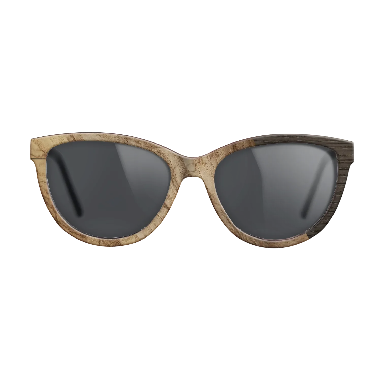 Fumed Oak,Ziricote Dark Quartered: Cubic Cuts - The Maiden - Cat - SIRIS wood optic