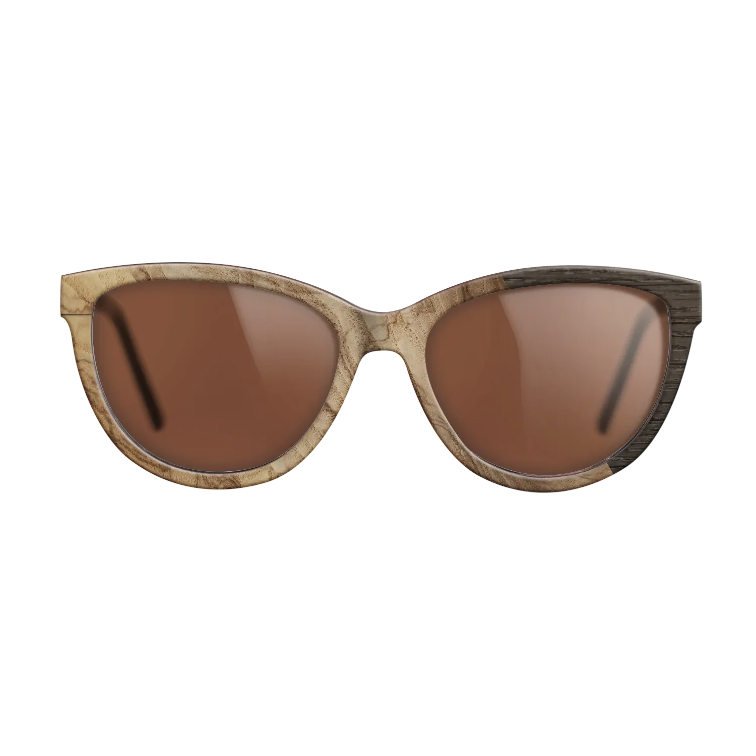 Fumed Oak,Ziricote Dark Quartered: Cubic Cuts - The Maiden - Cat - SIRIS wood optic