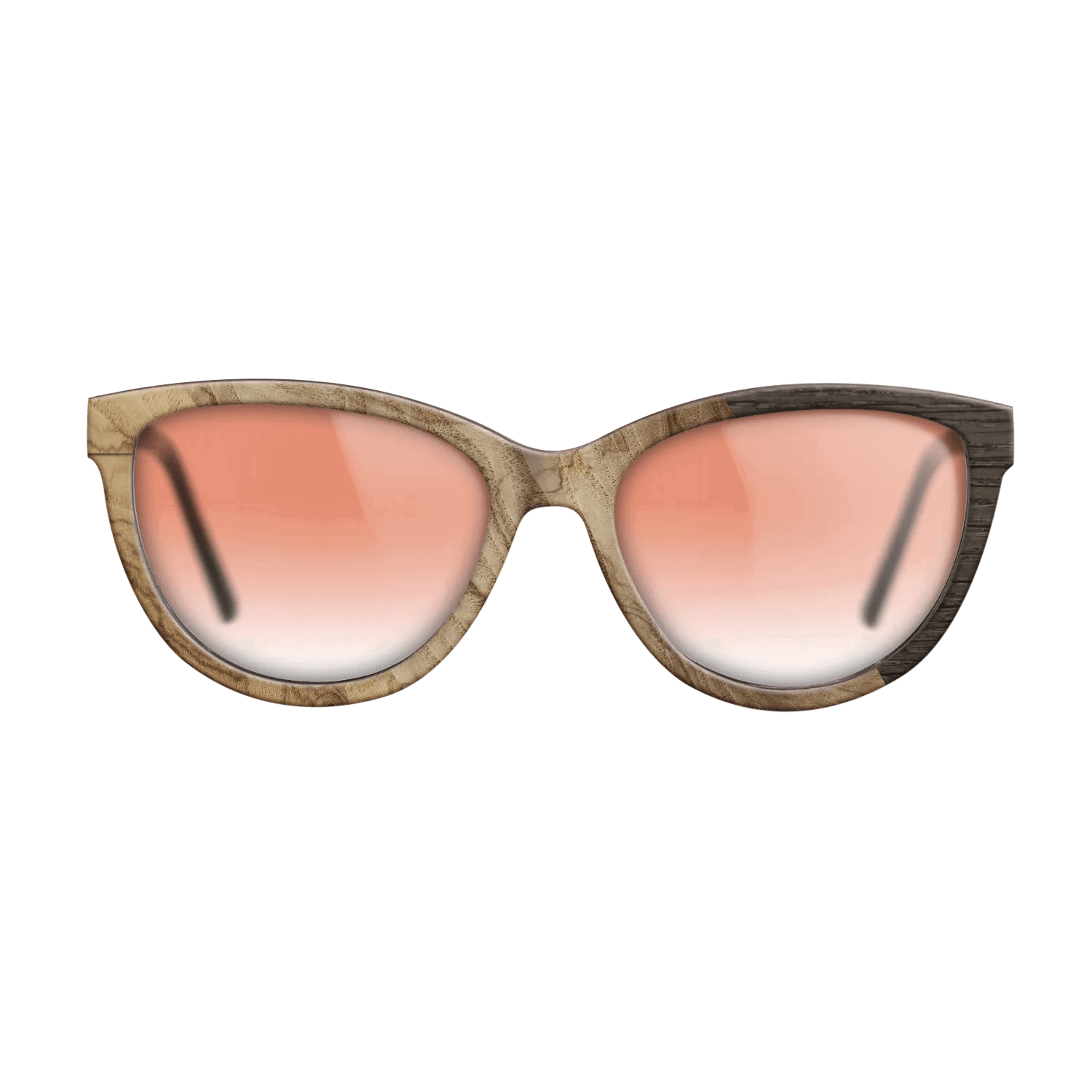 Fumed Oak,Ziricote Dark Quartered: Cubic Cuts - The Maiden - Cat - SIRIS wood optic