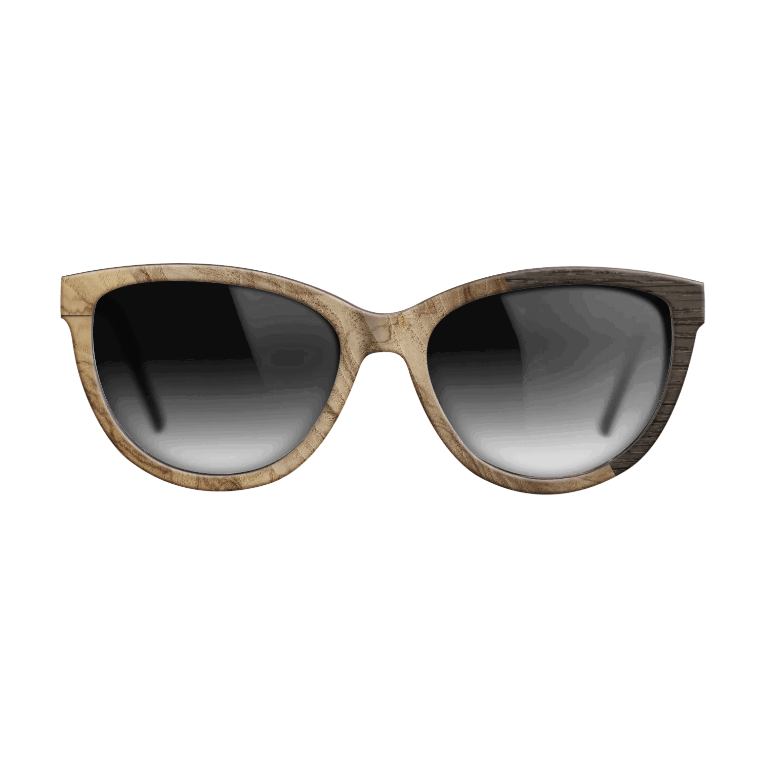 Fumed Oak,Ziricote Dark Quartered: Cubic Cuts - The Maiden - Cat - SIRIS wood optic