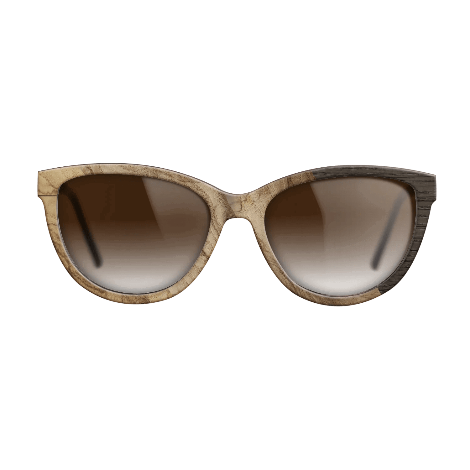 Fumed Oak,Ziricote Dark Quartered: Cubic Cuts - The Maiden - Cat - SIRIS wood optic