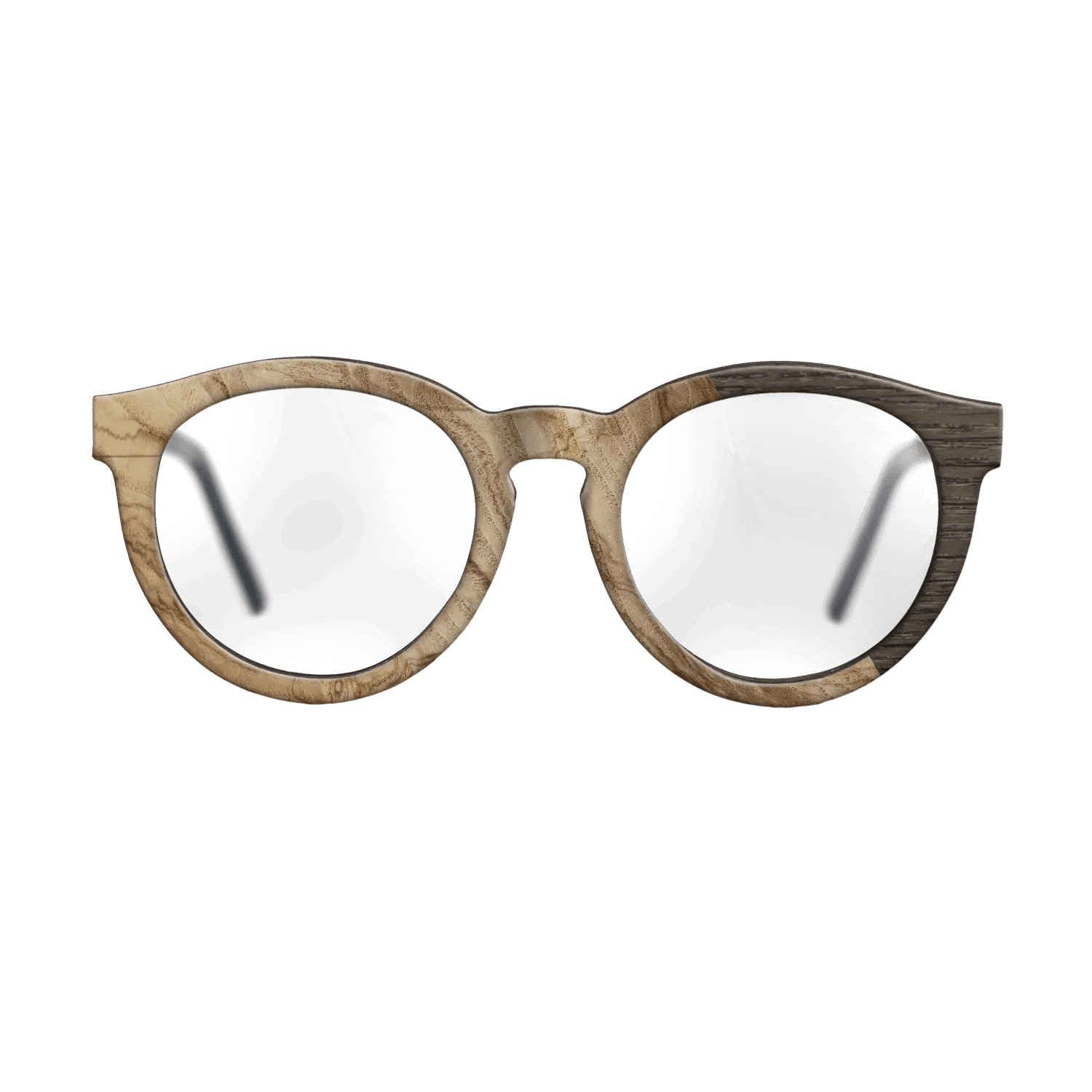 Fumed Oak,Ziricote Dark Quartered: Cubic Cuts - The Rebel - Round - SIRIS wood optic