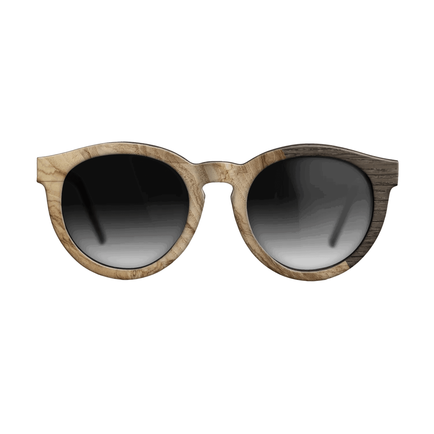 Fumed Oak,Ziricote Dark Quartered: Cubic Cuts - The Rebel - Round - SIRIS wood optic