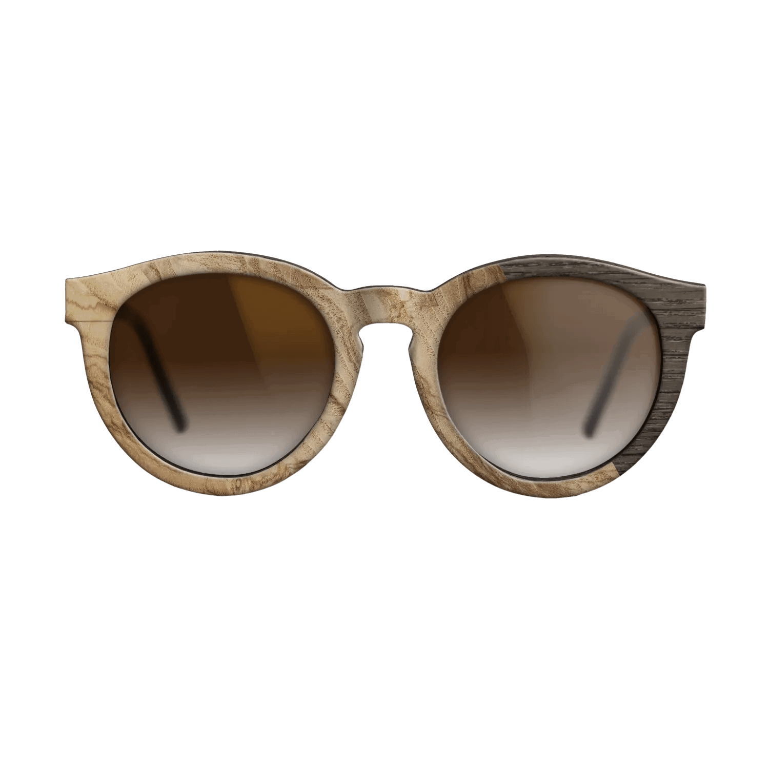 Fumed Oak,Ziricote Dark Quartered: Cubic Cuts - The Rebel - Round - SIRIS wood optic