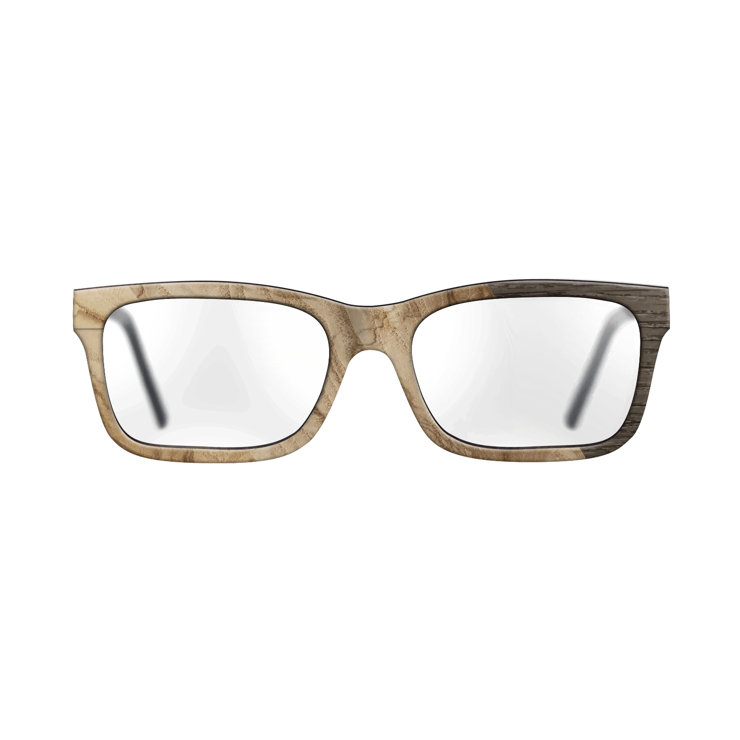 Fumed Oak,Ziricote Dark Quartered: Cubic Cuts - The Sage - Rectangle - SIRIS wood optic