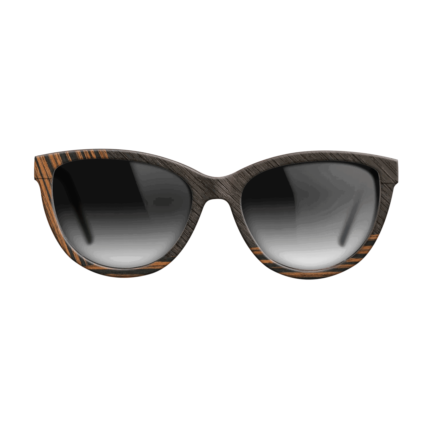 Fumed Oak,Ziricote Dark Quartered,Italian Ebony: Angle Cut - The Maiden - Cat - 1552 - SIRIS wood optic