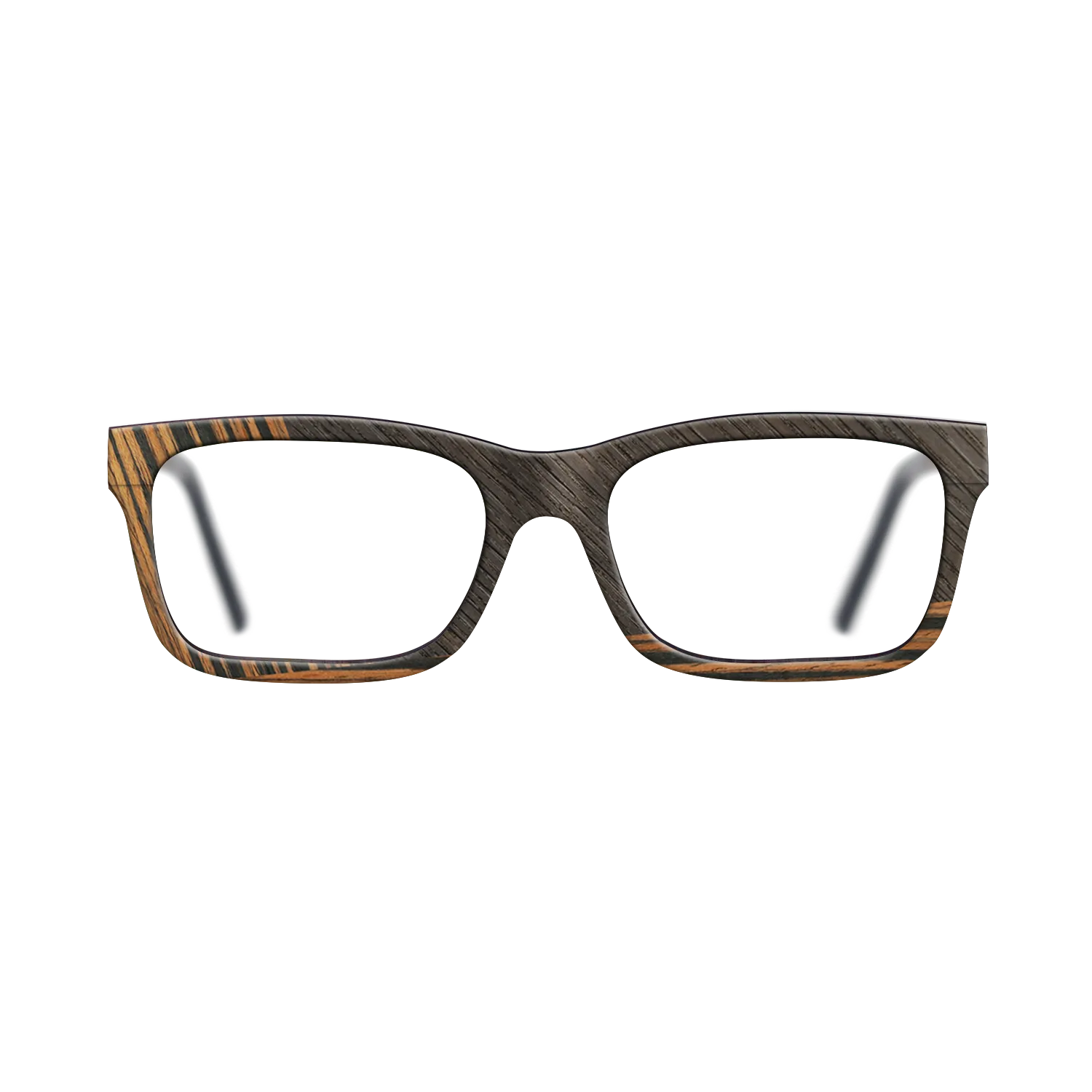 Fumed Oak,Ziricote Dark Quartered,Italian Ebony: Angle Cut - The Sage - Rectangle - 1552 - SIRIS wood optic