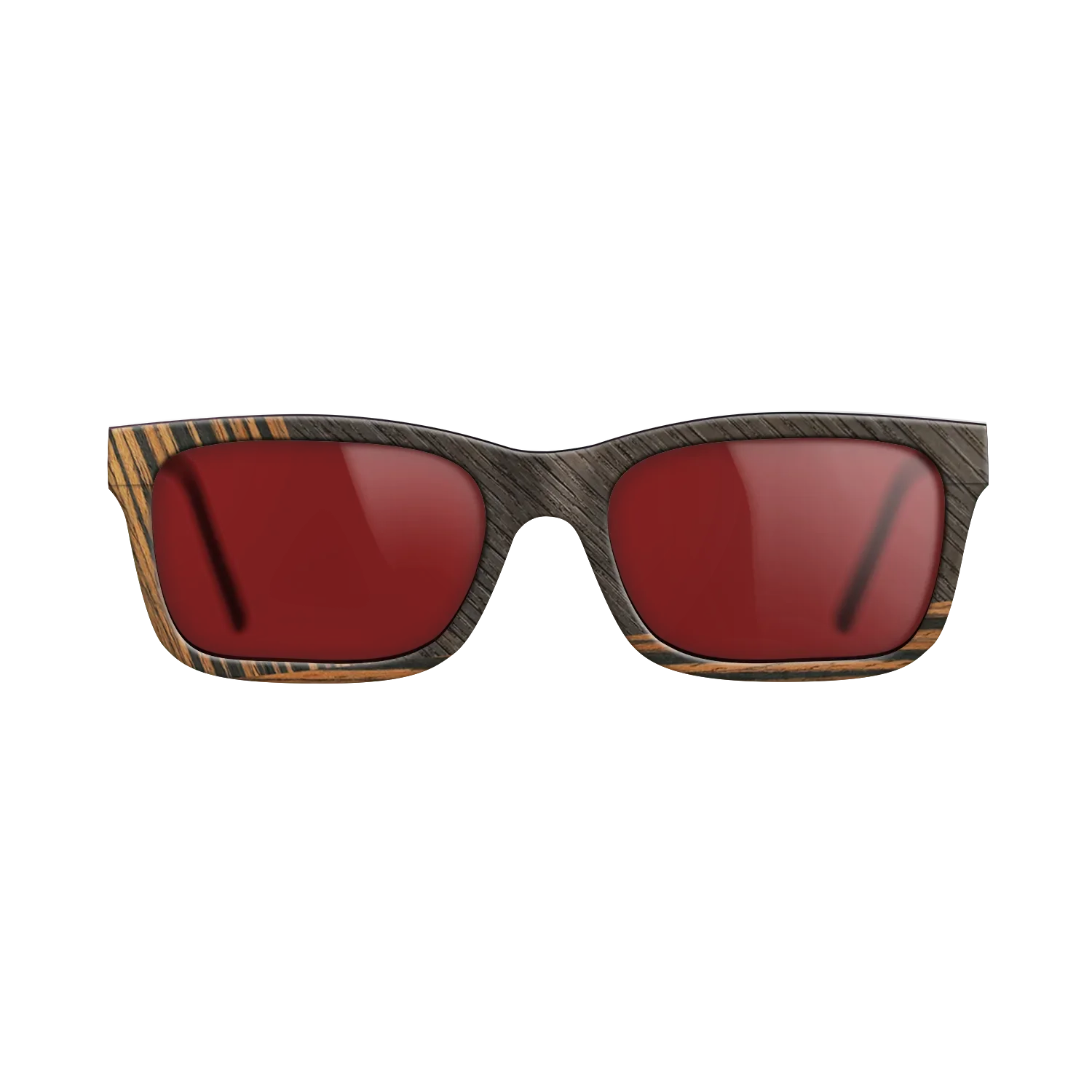 Fumed Oak,Ziricote Dark Quartered,Italian Ebony: Angle Cut - The Sage - Rectangle - 1552 - SIRIS wood optic
