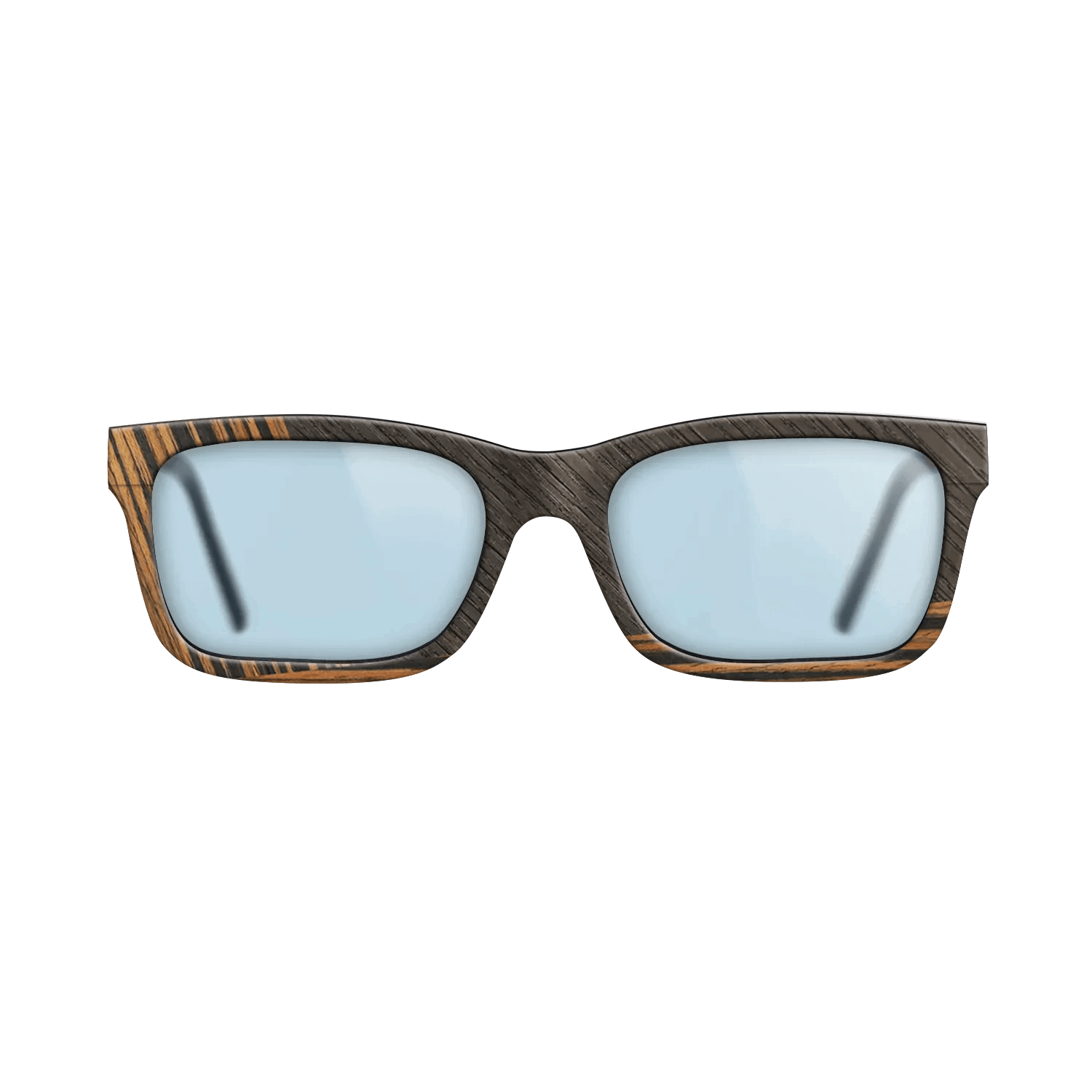 Fumed Oak,Ziricote Dark Quartered,Italian Ebony: Angle Cut - The Sage - Rectangle - 1552 - SIRIS wood optic