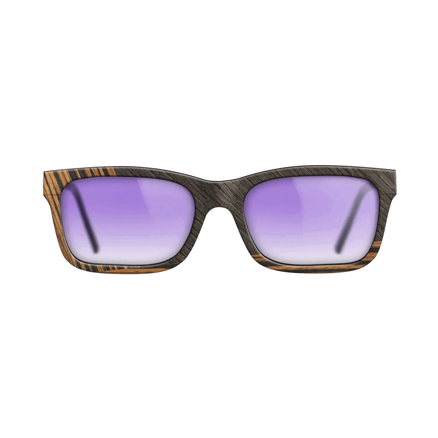 Fumed Oak,Ziricote Dark Quartered,Italian Ebony: Angle Cut - The Sage - Rectangle - 1552 - SIRIS wood optic
