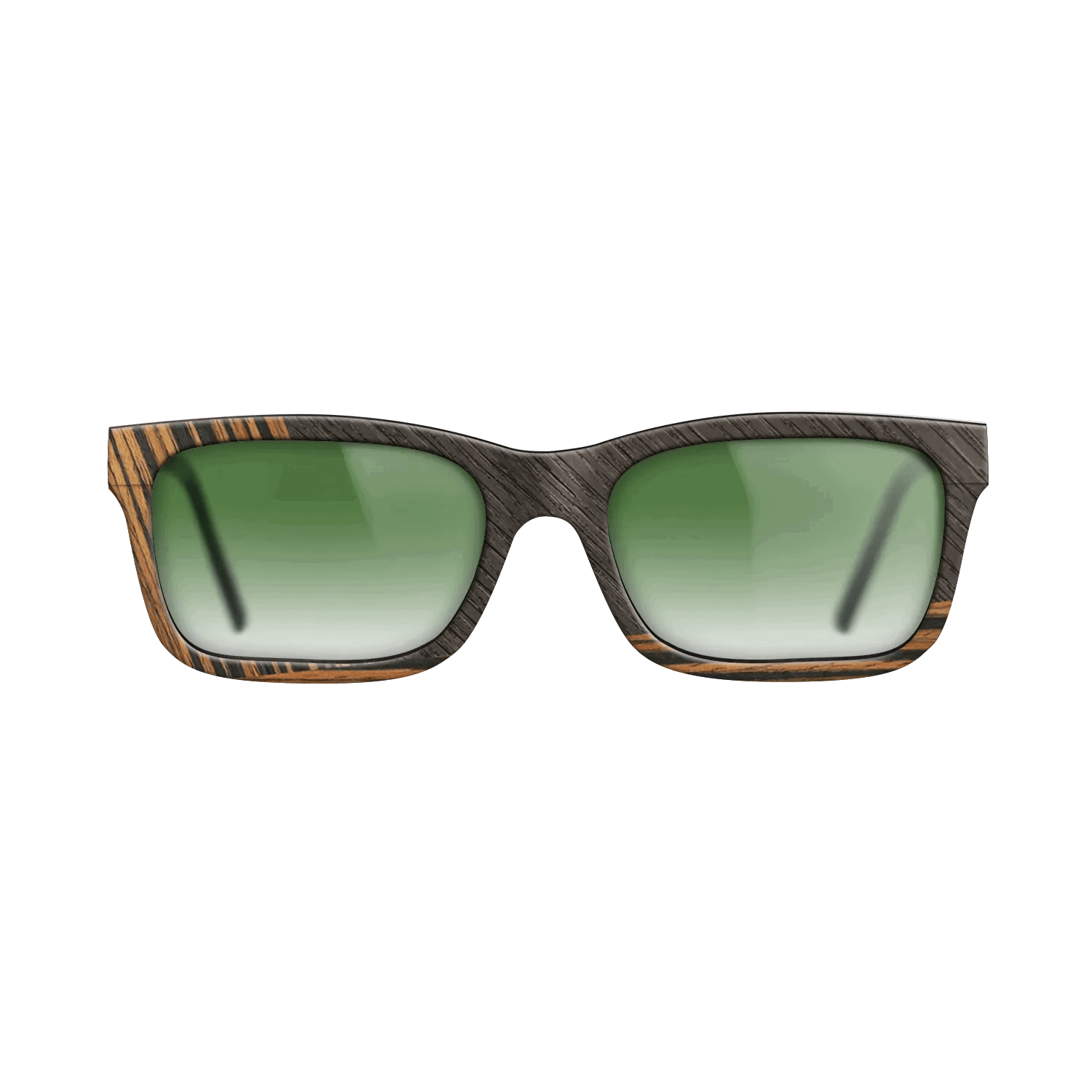 Fumed Oak,Ziricote Dark Quartered,Italian Ebony: Angle Cut - The Sage - Rectangle - 1552 - SIRIS wood optic