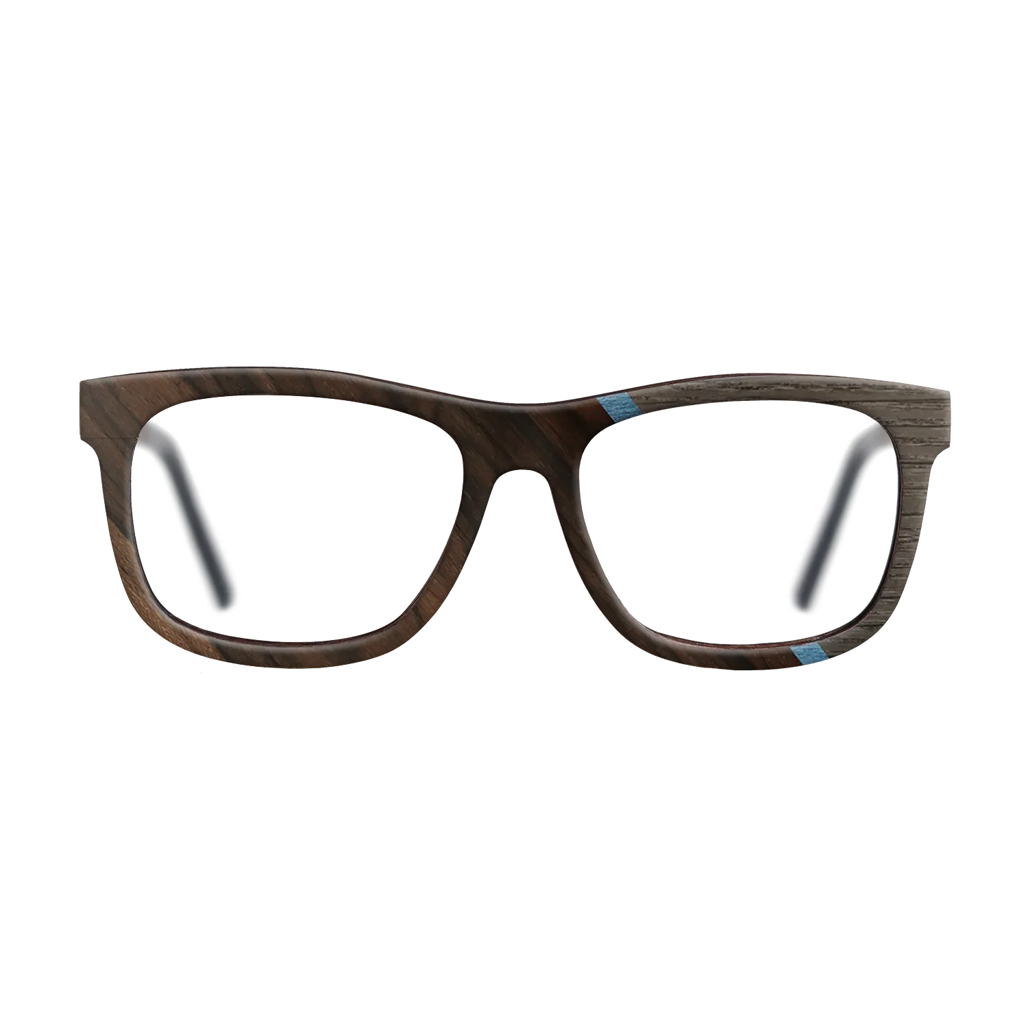 Fumed Oak,Ziricote Dark Quartered,Poplar Dyed: Blue Denim,Royal White Ebony: Angle Cut - The Hero - Square - 740 - SIRIS wood optic