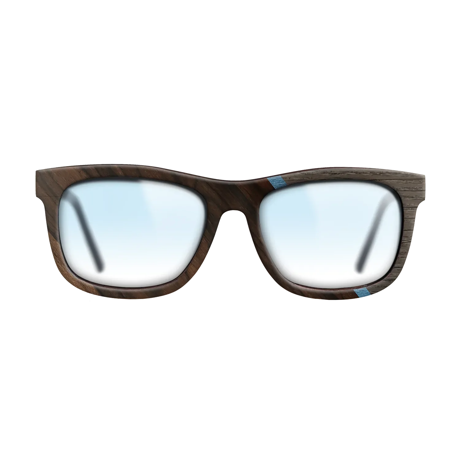 Fumed Oak,Ziricote Dark Quartered,Poplar Dyed: Blue Denim,Royal White Ebony: Angle Cut - The Hero - Square - 740 - SIRIS wood optic