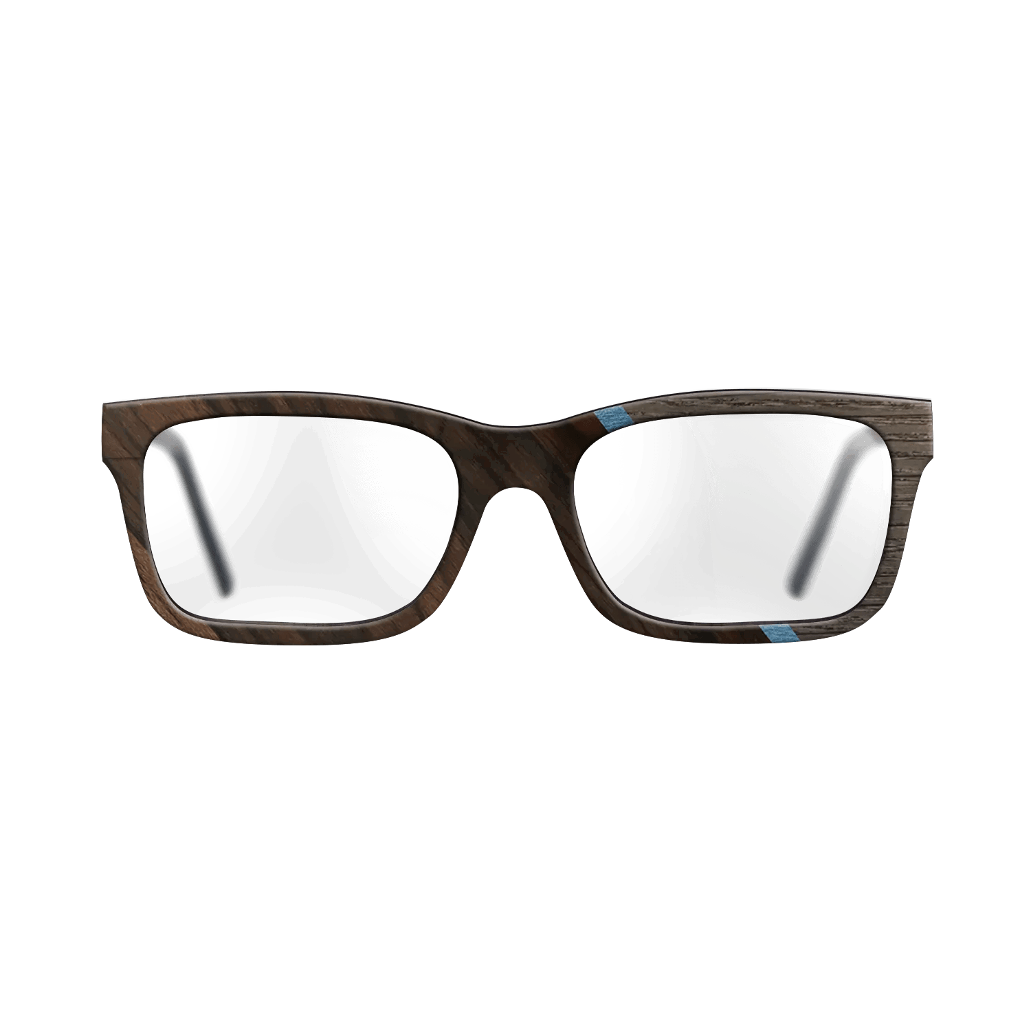 Fumed Oak,Ziricote Dark Quartered,Poplar Dyed: Blue Denim,Royal White Ebony: Angle Cut - The Sage - Rectangle - 740 - SIRIS wood optic