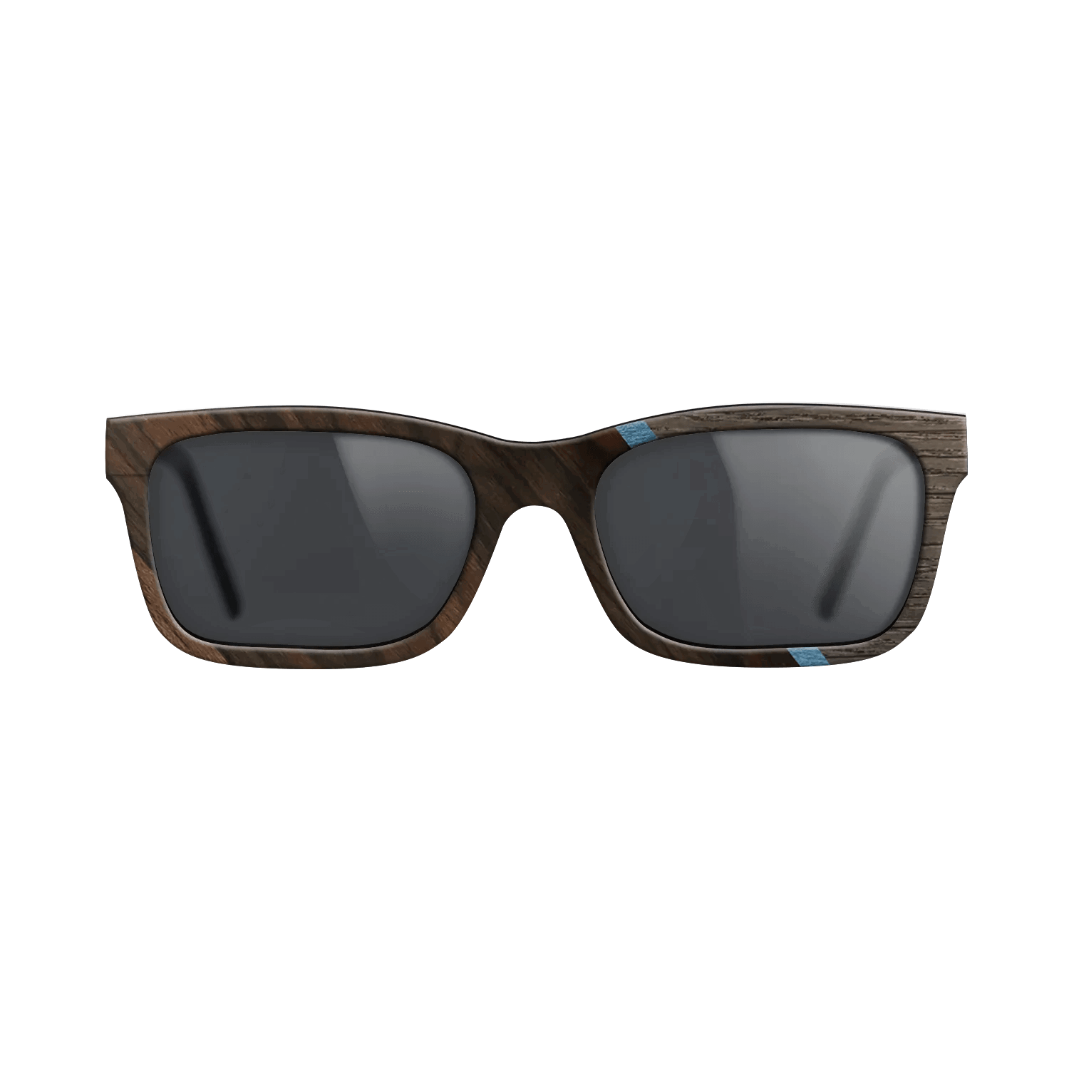 Fumed Oak,Ziricote Dark Quartered,Poplar Dyed: Blue Denim,Royal White Ebony: Angle Cut - The Sage - Rectangle - 740 - SIRIS wood optic