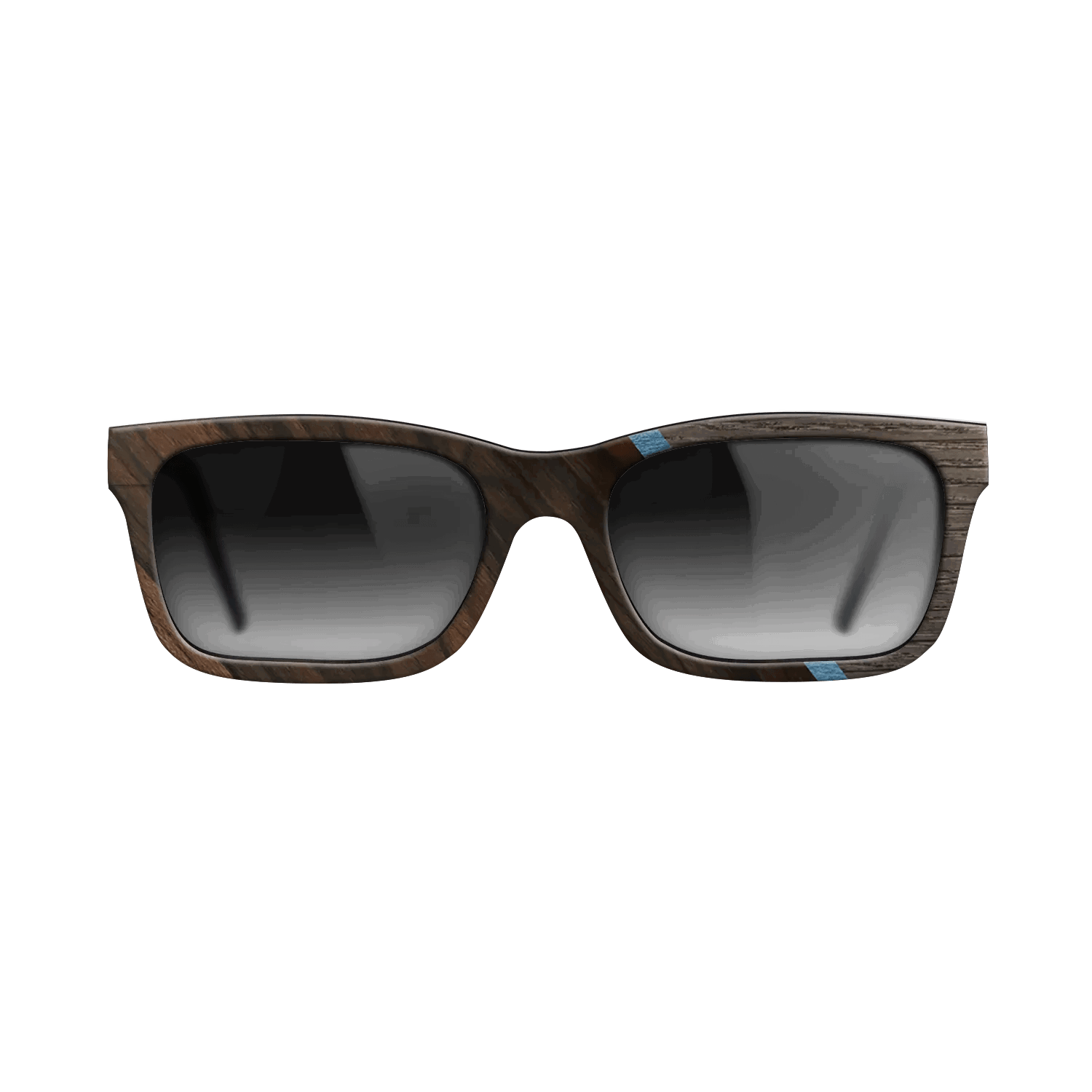 Fumed Oak,Ziricote Dark Quartered,Poplar Dyed: Blue Denim,Royal White Ebony: Angle Cut - The Sage - Rectangle - 740 - SIRIS wood optic