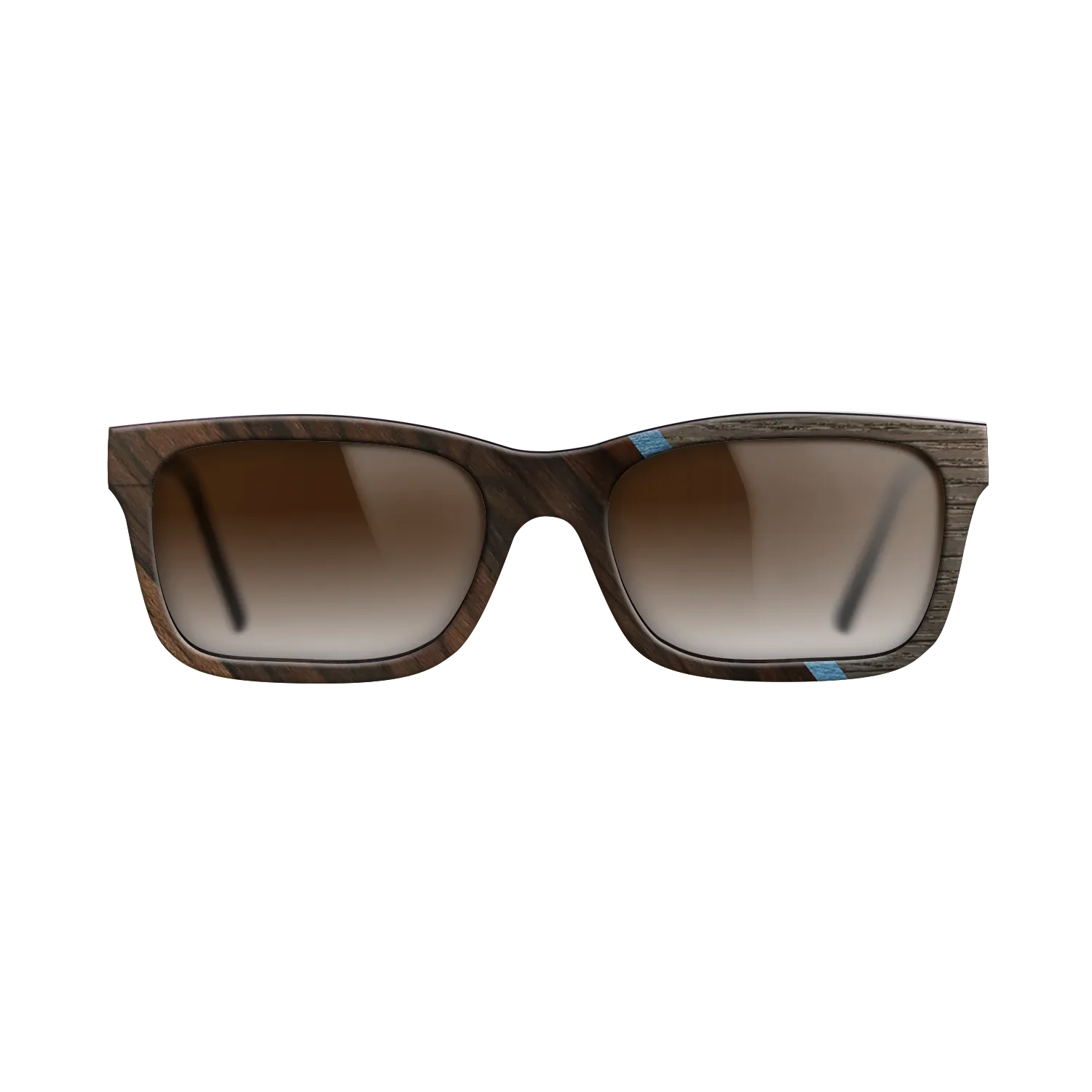 Fumed Oak,Ziricote Dark Quartered,Poplar Dyed: Blue Denim,Royal White Ebony: Angle Cut - The Sage - Rectangle - 740 - SIRIS wood optic