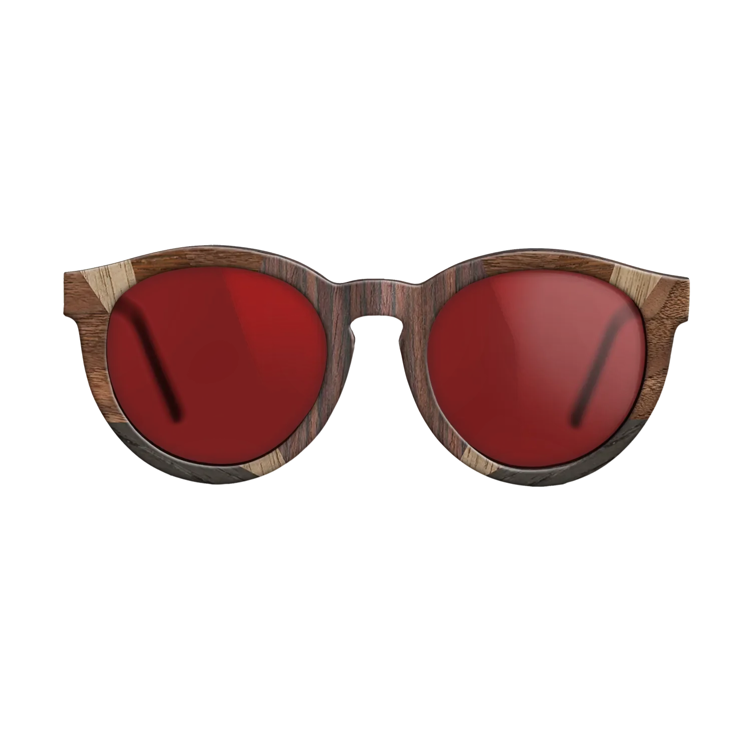 Fumed Oak,Ziricote Light Quartered,Walnut: Straight Grain,Walnut Claro Light: Recursive - The Rebel - Round - 1491 - SIRIS wood optic