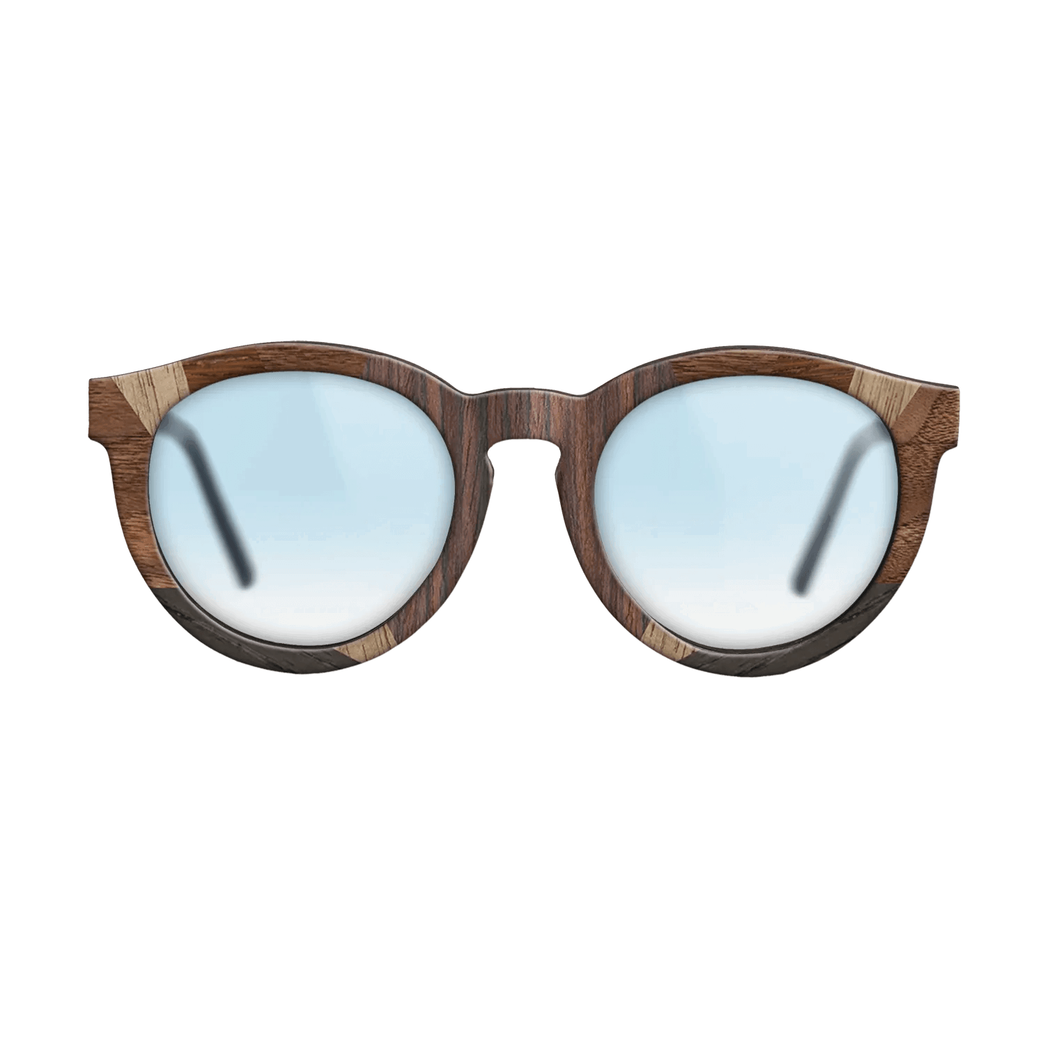 Fumed Oak,Ziricote Light Quartered,Walnut: Straight Grain,Walnut Claro Light: Recursive - The Rebel - Round - 1491 - SIRIS wood optic