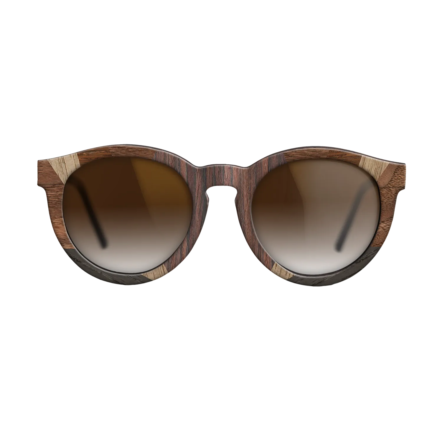 Fumed Oak,Ziricote Light Quartered,Walnut: Straight Grain,Walnut Claro Light: Recursive - The Rebel - Round - 1491 - SIRIS wood optic